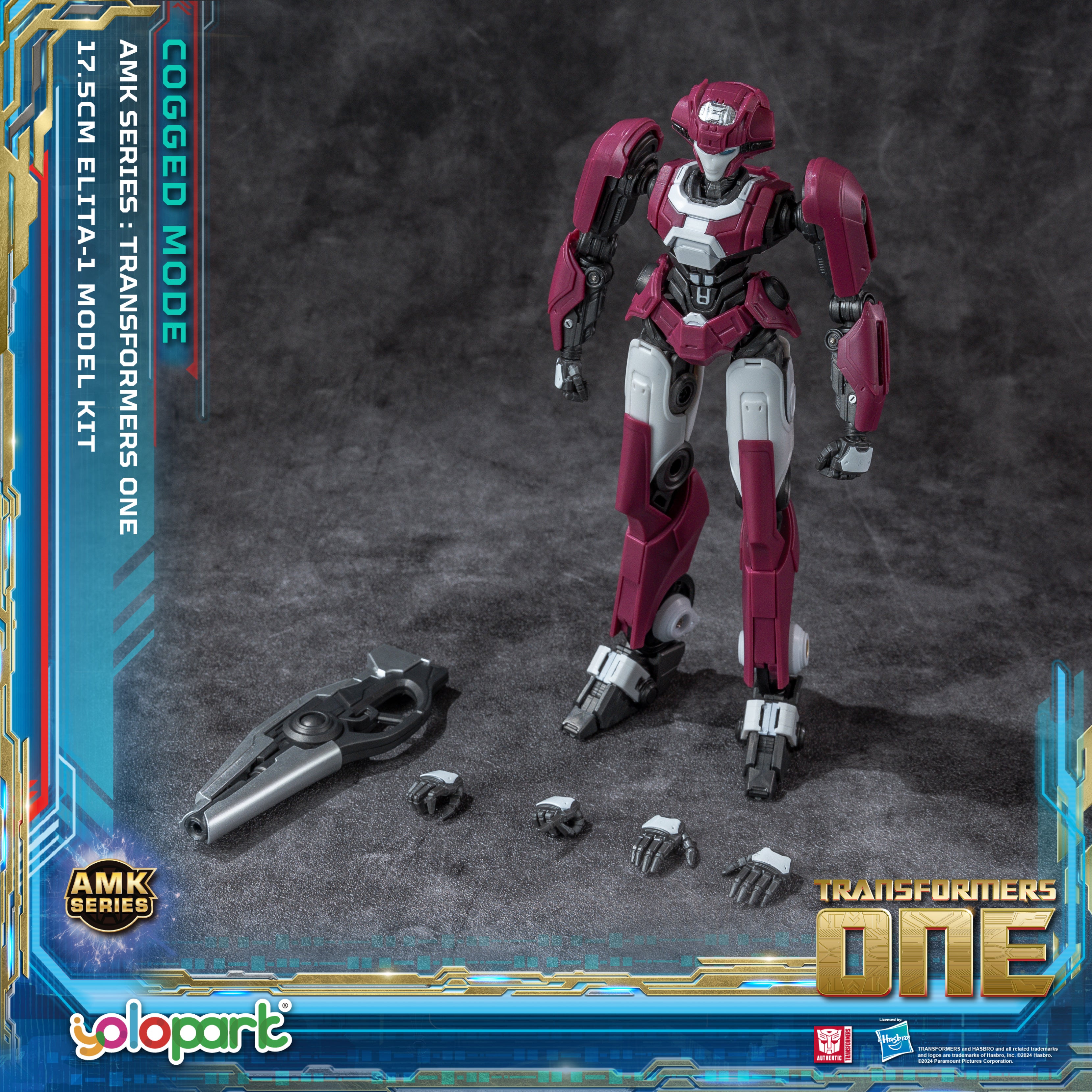 Transformers ONE - 17.5cm Elita-1 Cogged Mode Model Kit - AMK Series - Yolopark