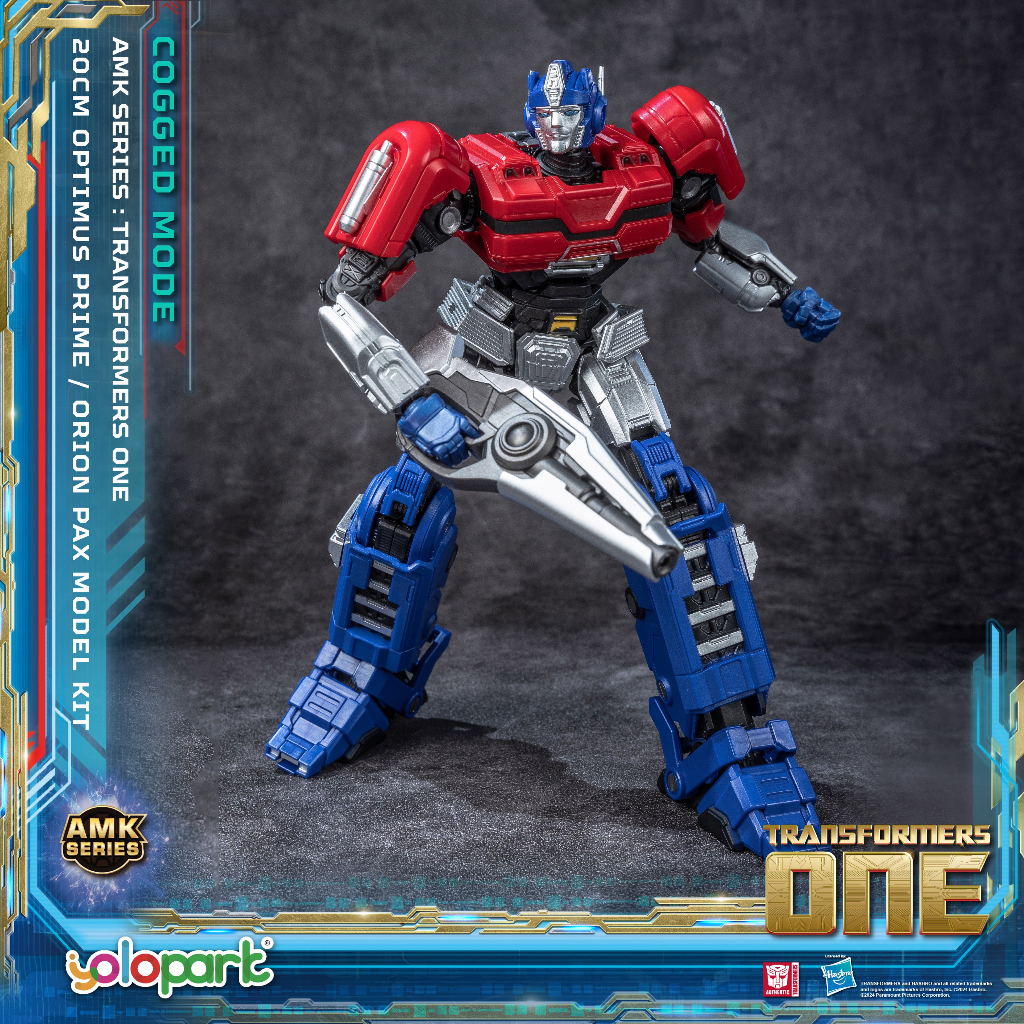 Transformers ONE - 20cm Orion Pax [Optimus Prime] Cogged Mode Model Kit - AMK Series - Yolopark