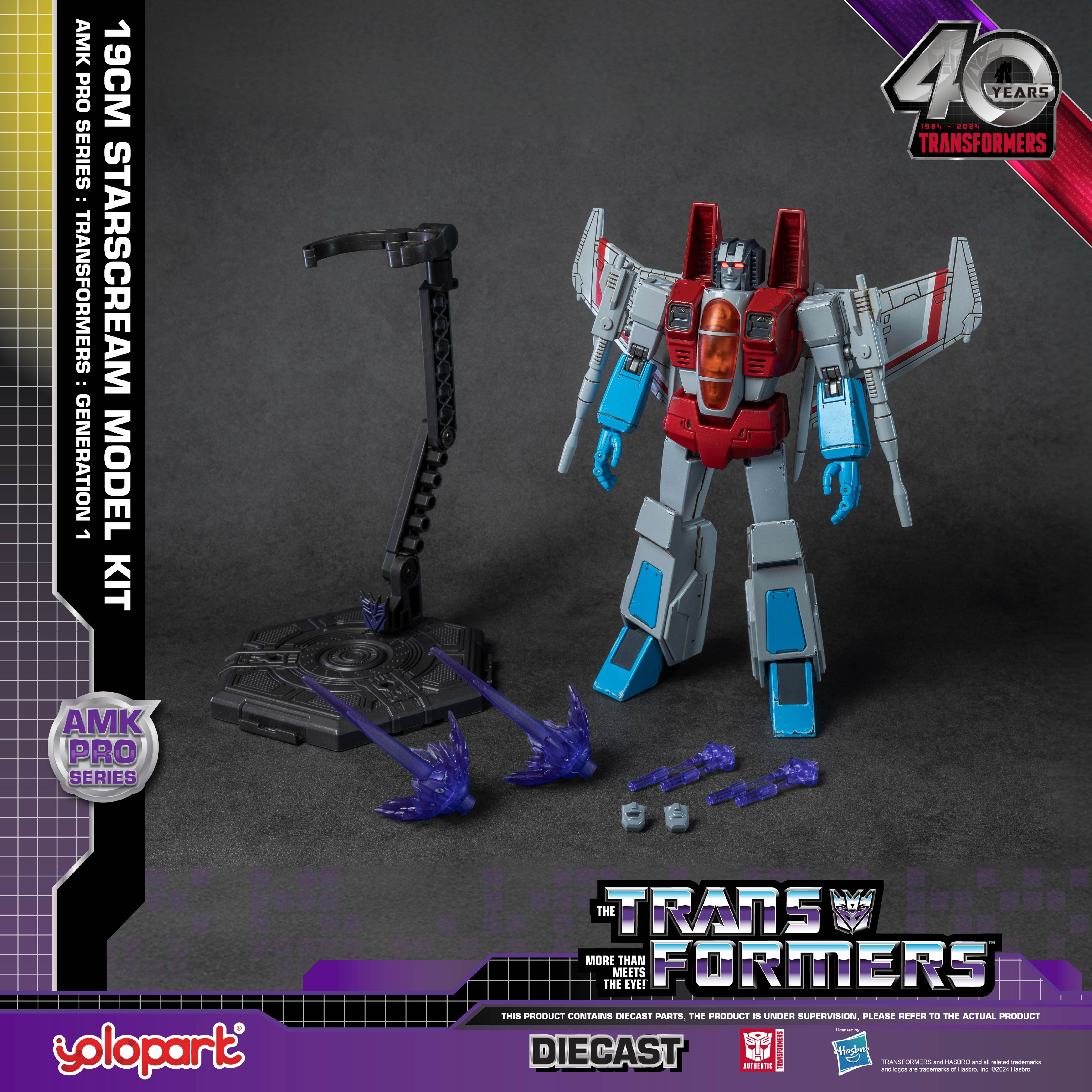 【Pre-order】Transformers: Generation 1 - 20cm Starscream Model Kit - AMK PRO Series - Yolopark