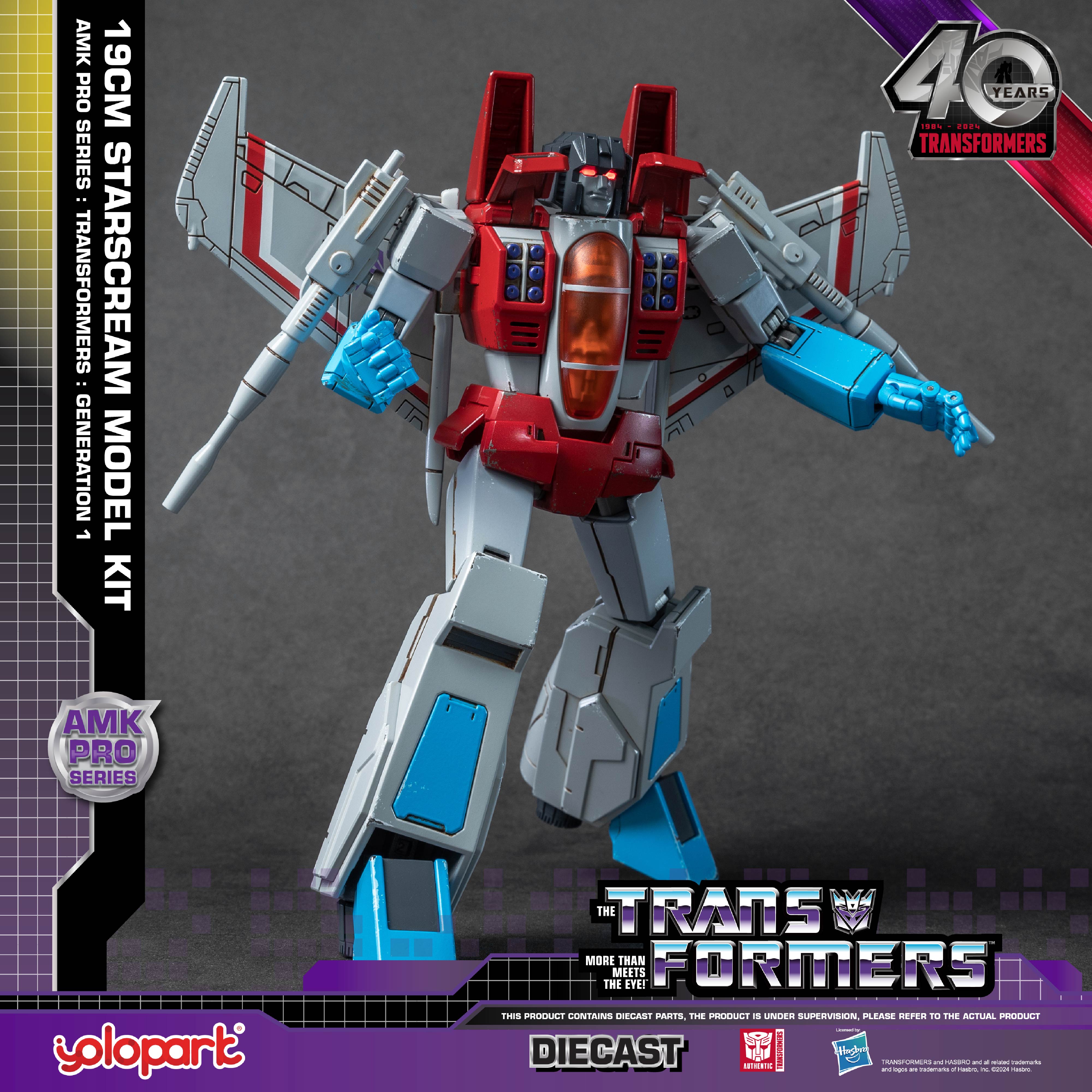 【Pre-order】Transformers: Generation 1 - 20cm Starscream Model Kit - AMK PRO Series - Yolopark