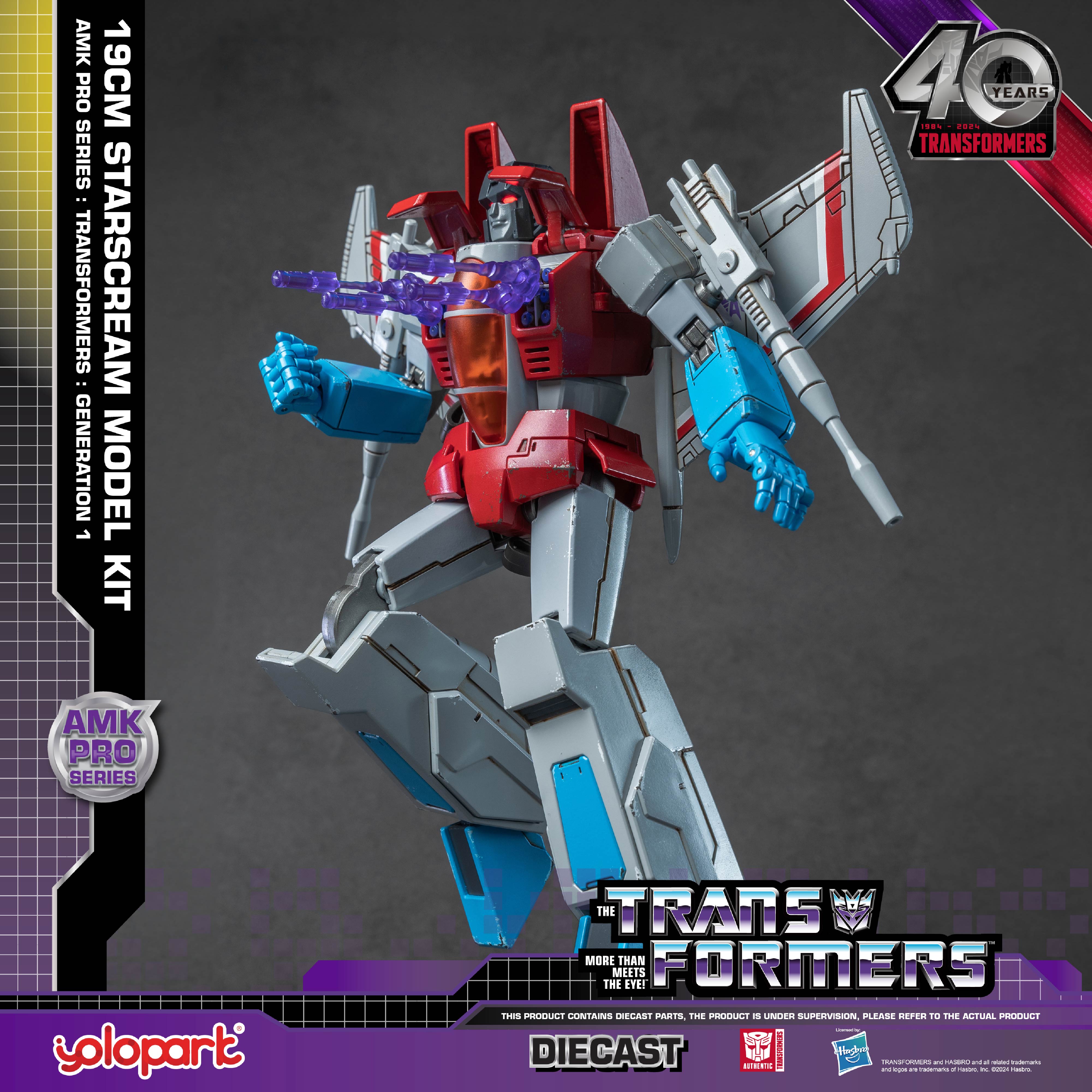 【Pre-order】Transformers: Generation 1 - 20cm Starscream Model Kit - AMK PRO Series - Yolopark