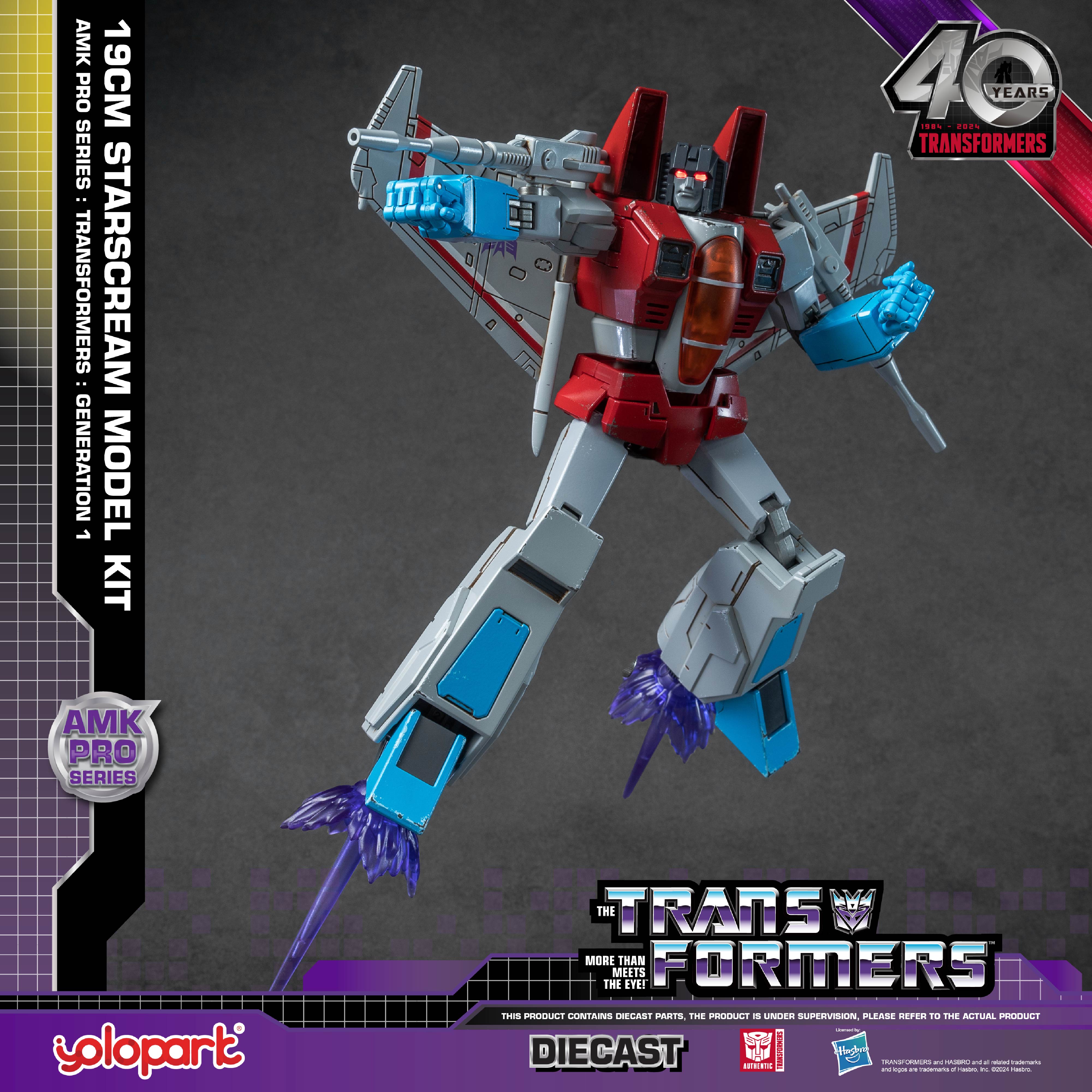 【Pre-order】Transformers: Generation 1 - 20cm Starscream Model Kit - AMK PRO Series - Yolopark