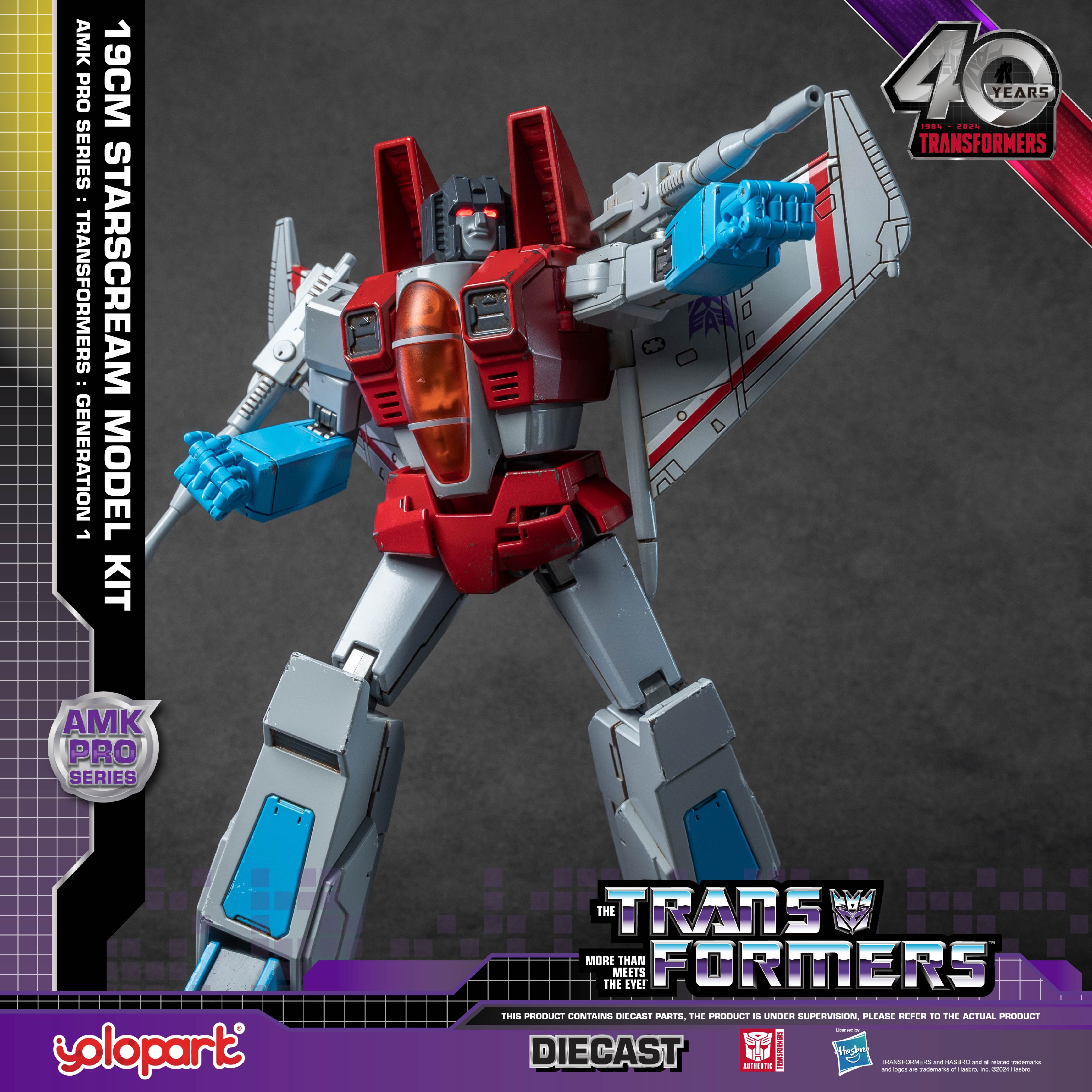 【Pre-order】Transformers: Generation 1 - 20cm Starscream Model Kit - AMK PRO Series - Yolopark