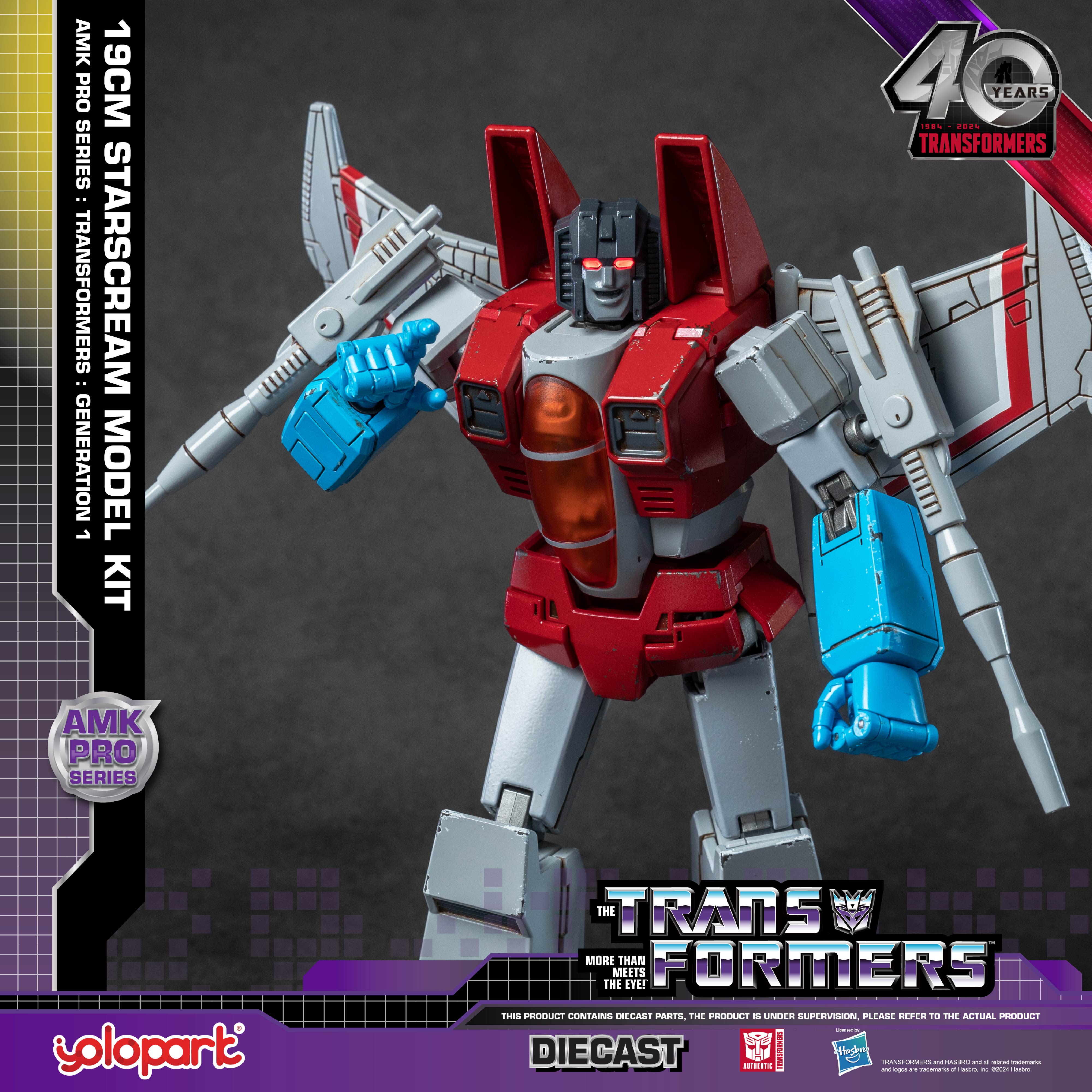 【Pre-order】Transformers: Generation 1 - 20cm Starscream Model Kit - AMK PRO Series - Yolopark