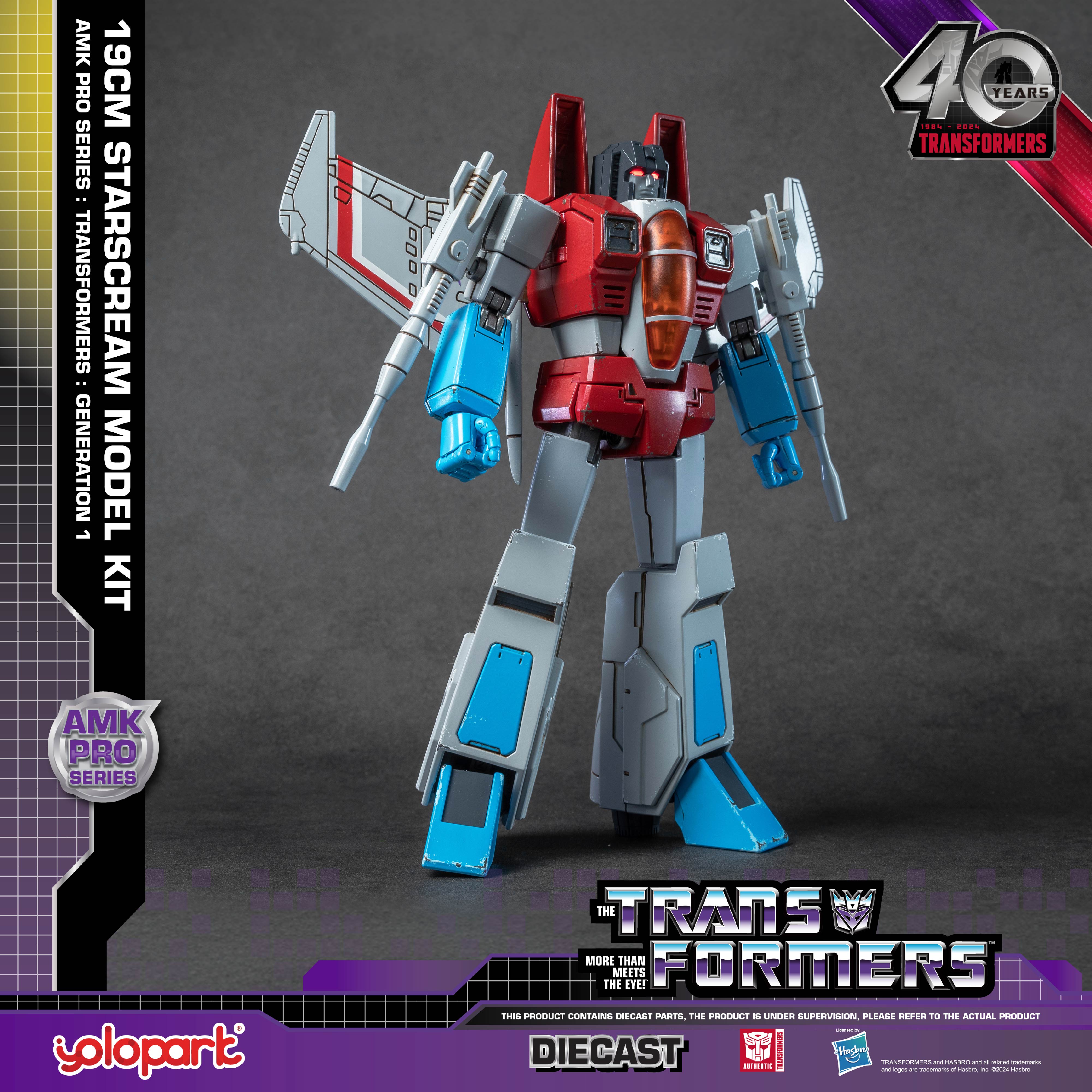 【Pre-order】Transformers: Generation 1 - 20cm Starscream Model Kit - AMK PRO Series - Yolopark