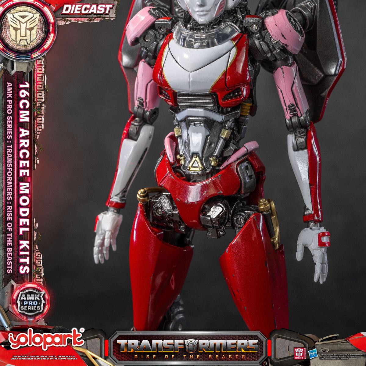 Arcee Rotb YOLOPARK Transformers ROTB Arcee AMK PRO 16cm Die-Cast Model Kit