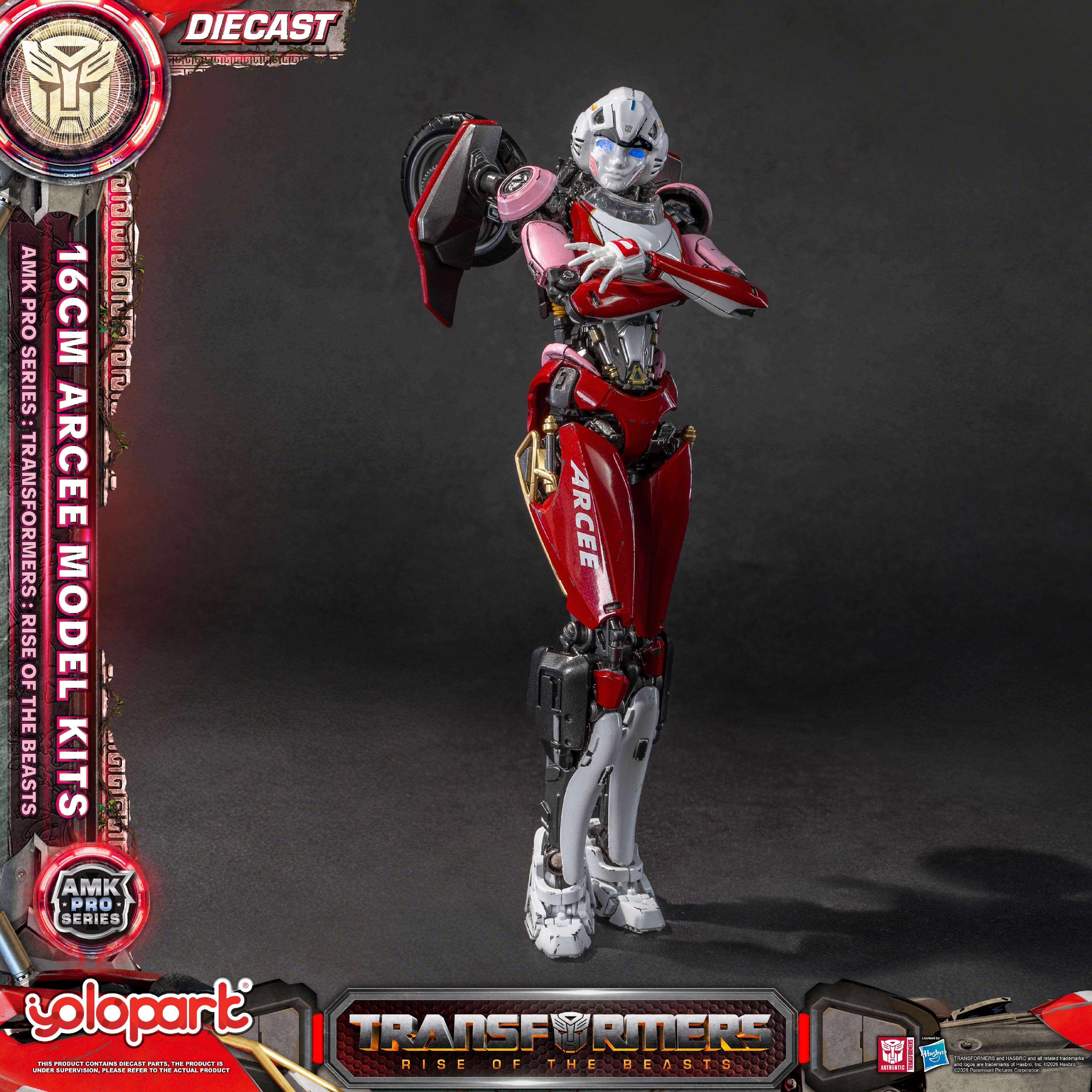 Yolopark AMK PRO 『トランスフォーマー ビースト覚醒』 アーシー YOLOPARK Transformers ROTB Arcee AMK PRO 16cm Die-Cast Model Kit