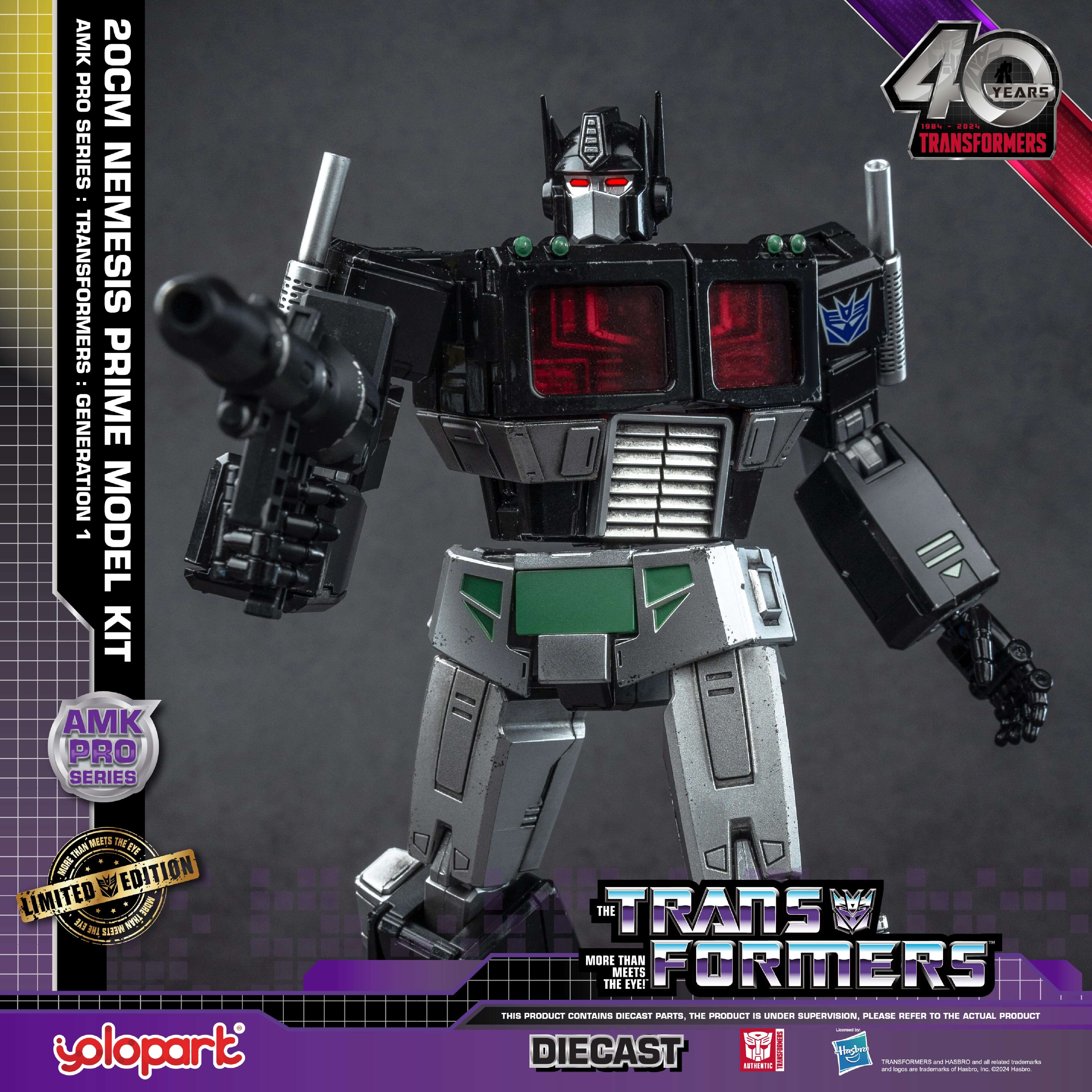 Transformers: Generation 1 - 20cm Nemesis Prime Model Kit - AMK PRO Series