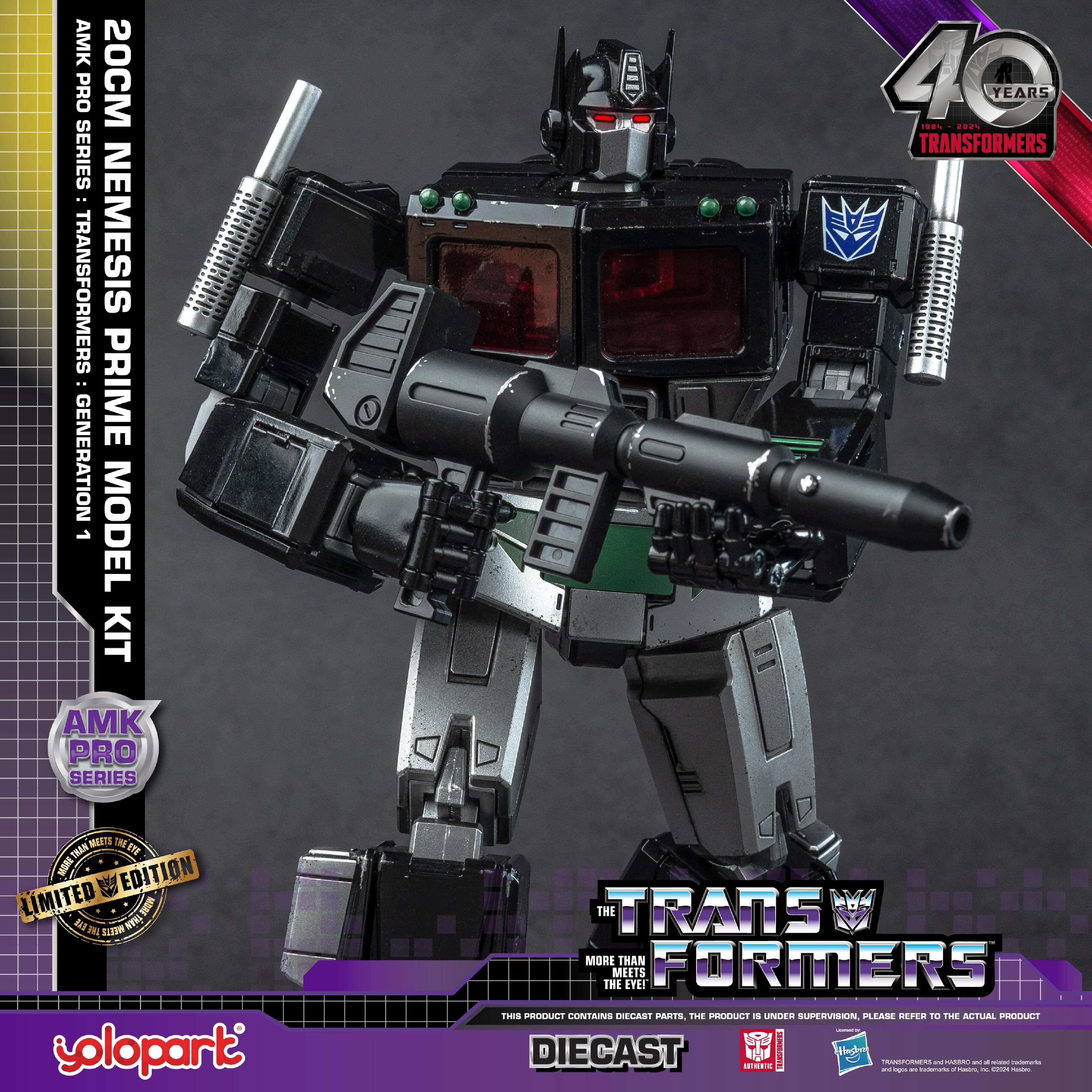 Transformers: Generation 1 - 20cm Nemesis Prime Model Kit - AMK PRO Series