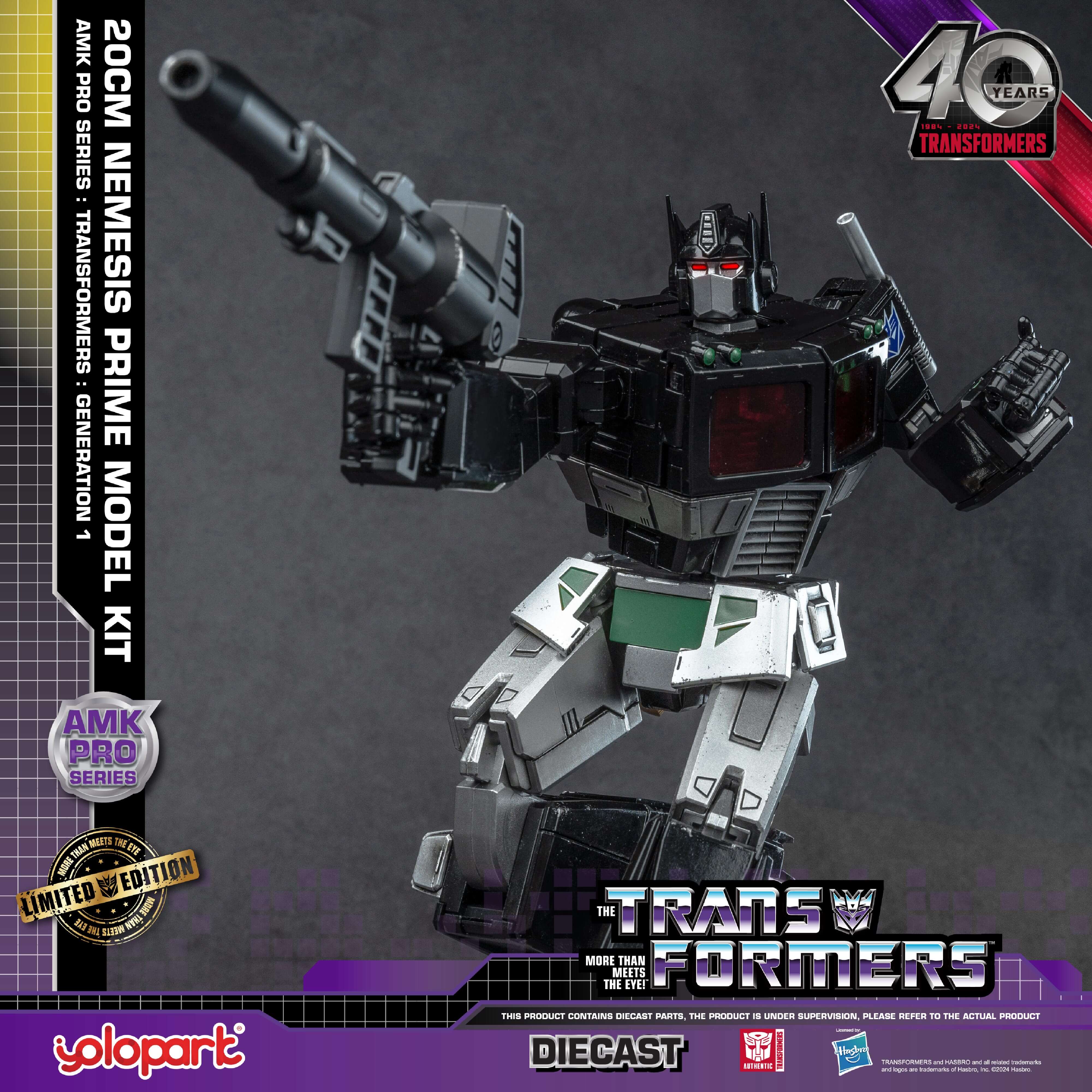 Transformers: Generation 1 - 20cm Nemesis Prime Model Kit - AMK PRO Series