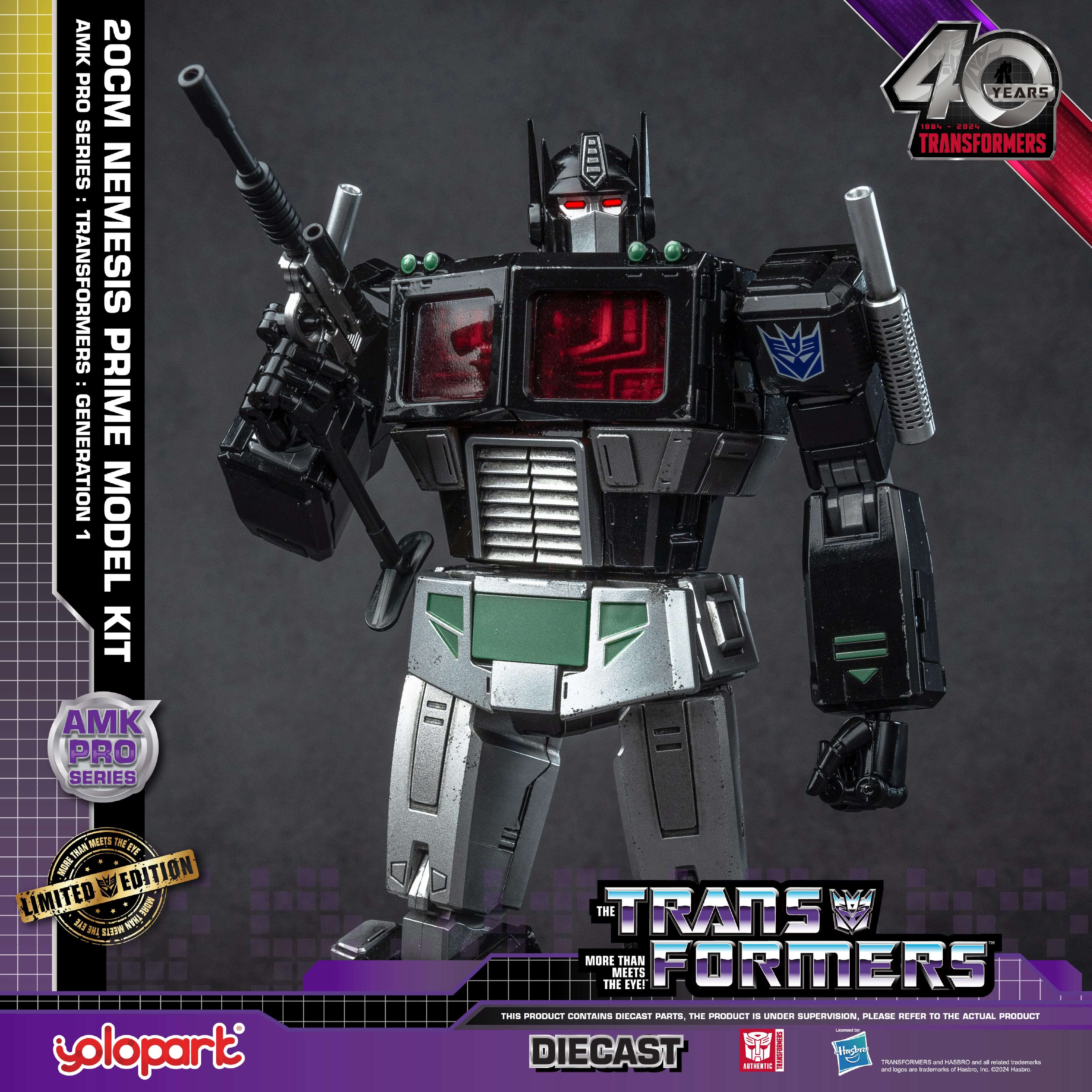 Transformers: Generation 1 - 20cm Nemesis Prime Model Kit - AMK PRO Series