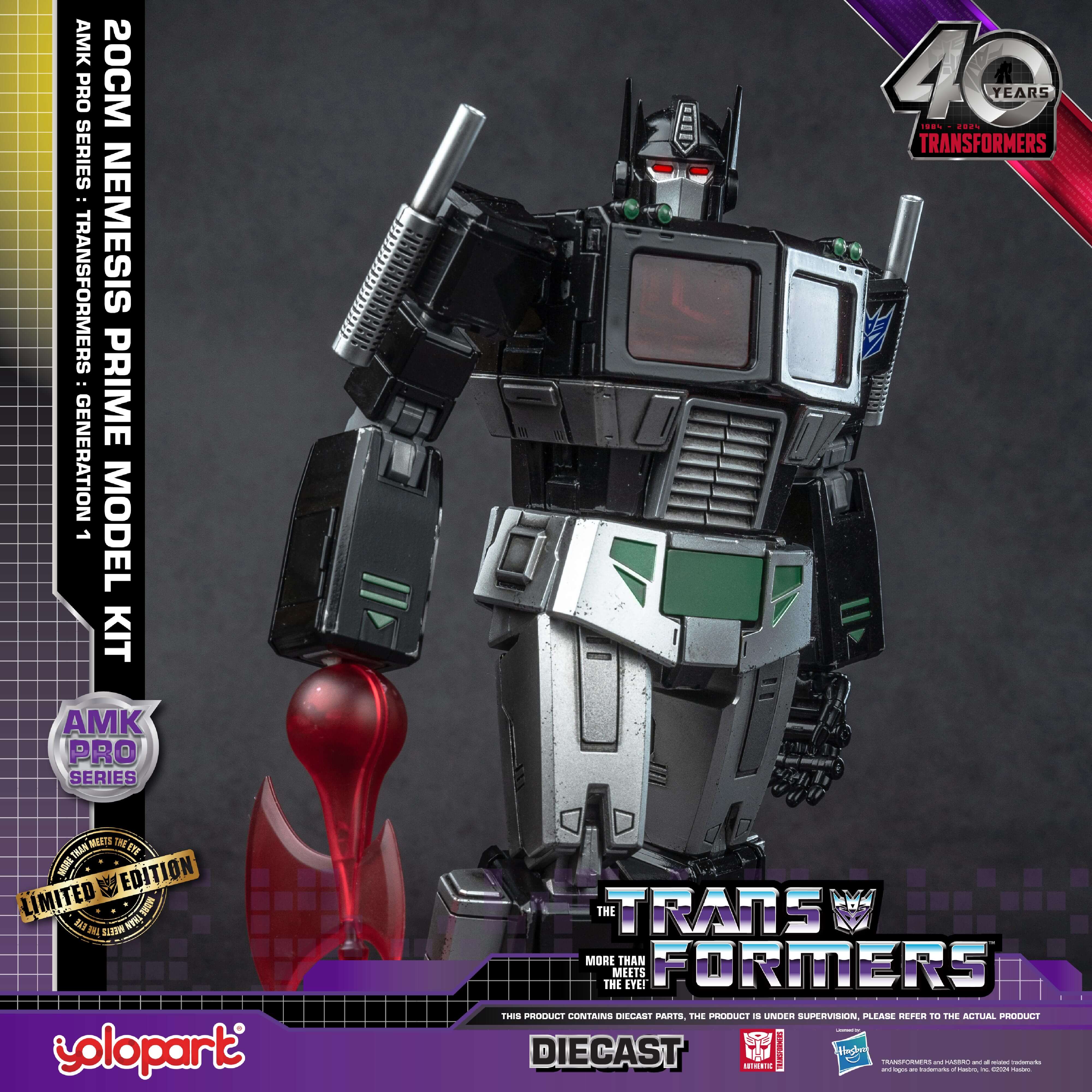 Transformers: Generation 1 - 20cm Nemesis Prime Model Kit - AMK PRO Series