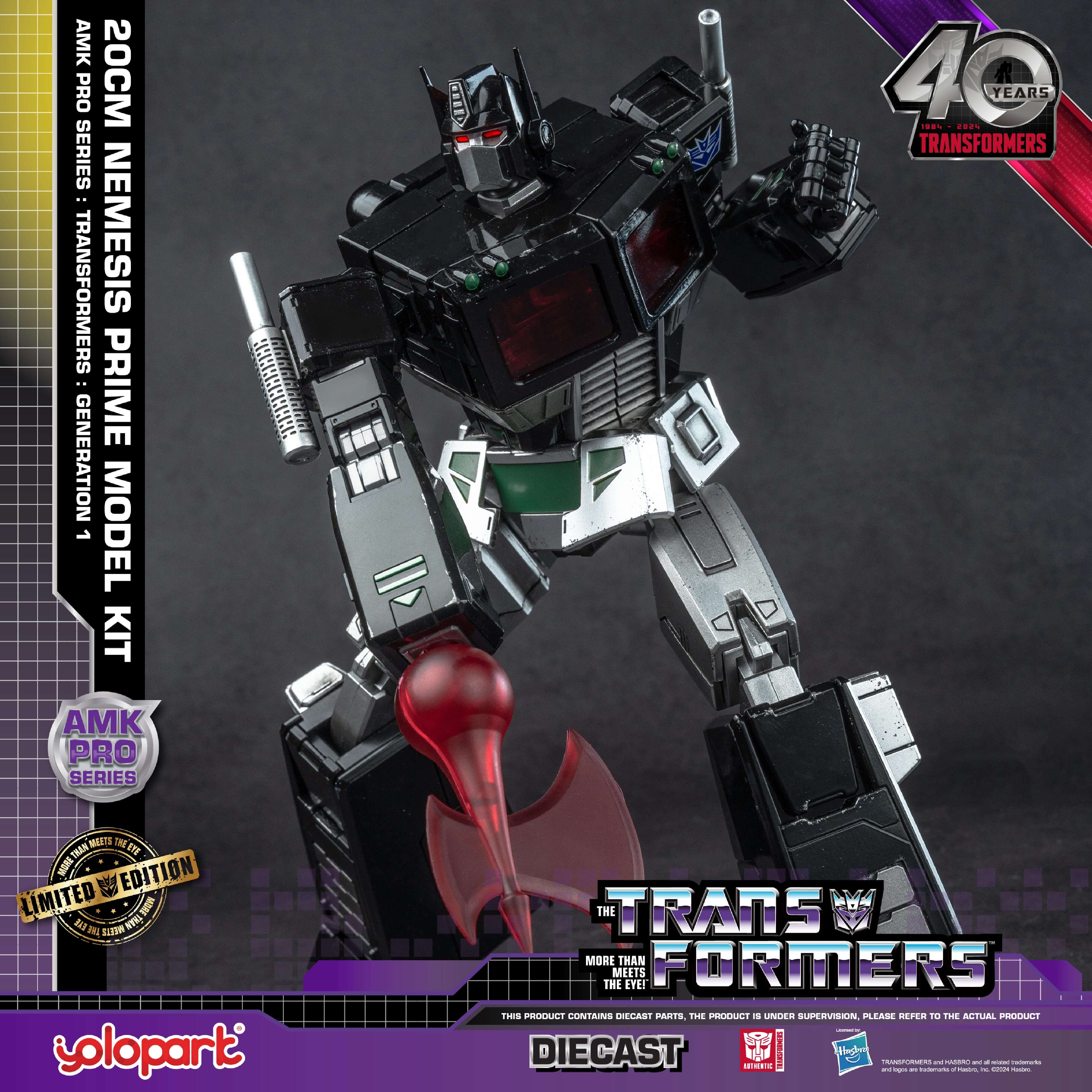 Transformers: Generation 1 - 20cm Nemesis Prime Model Kit - AMK PRO Series