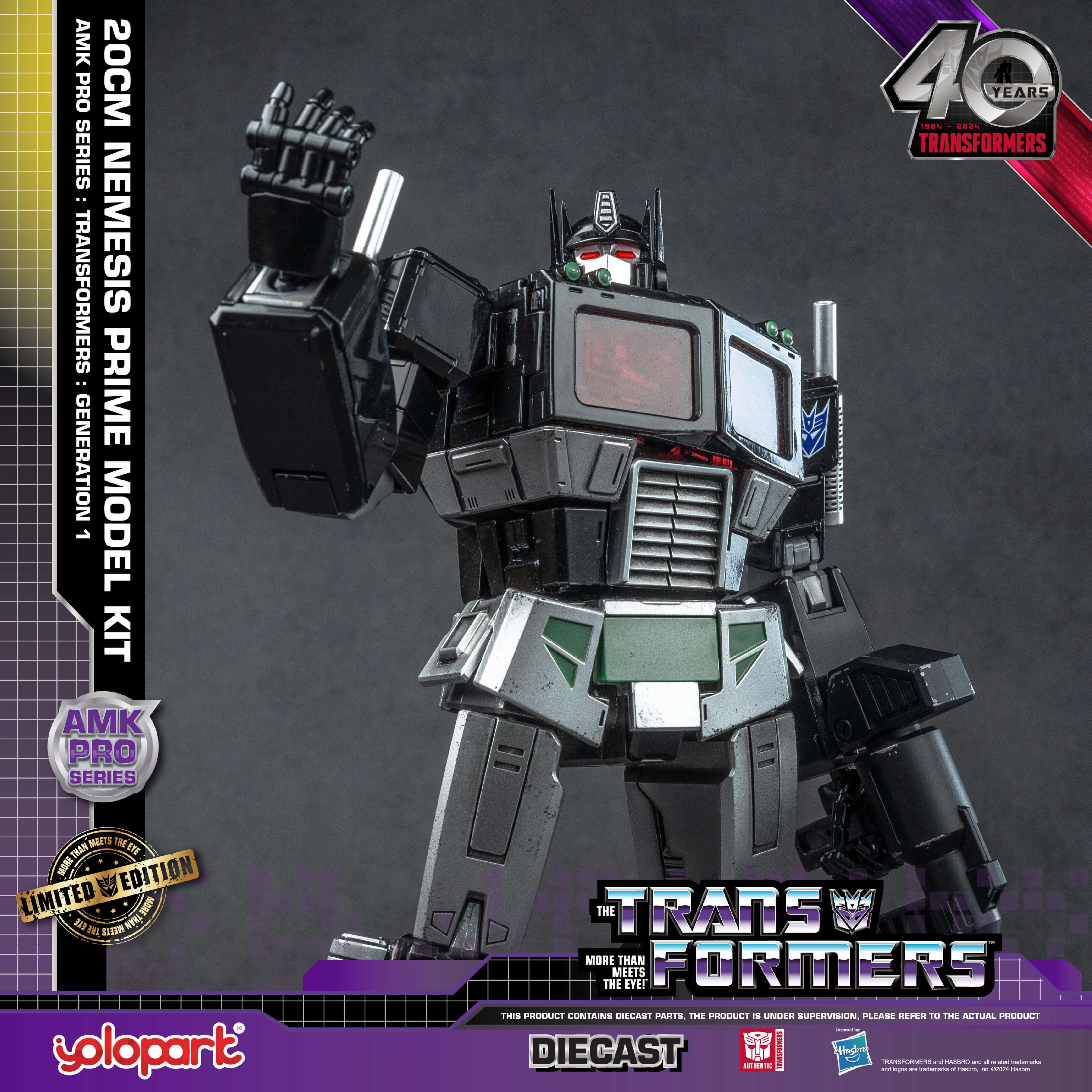 Transformers: Generation 1 - 20cm Nemesis Prime Model Kit - AMK PRO Series