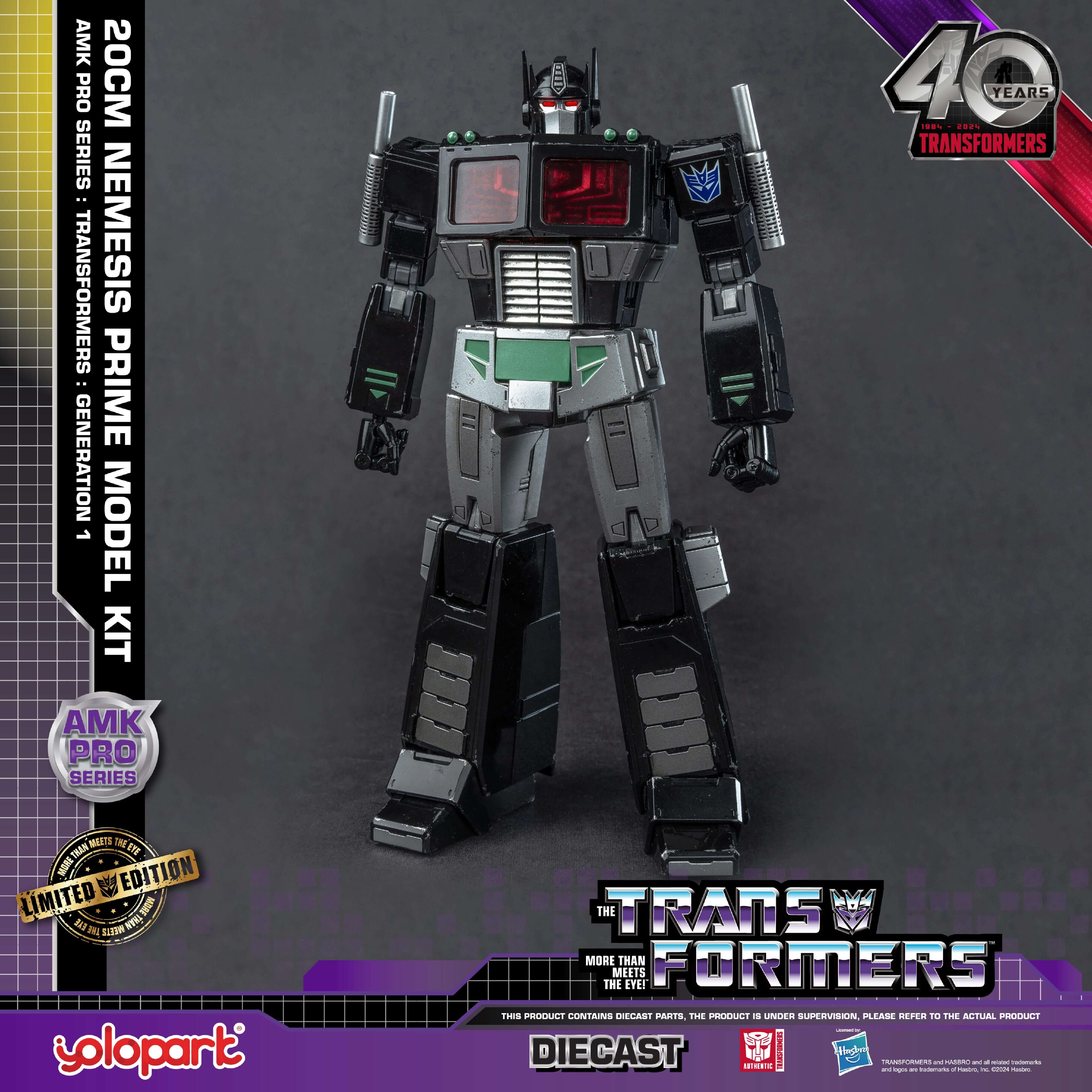 Transformers: Generation 1 - 20cm Nemesis Prime Model Kit - AMK PRO Series