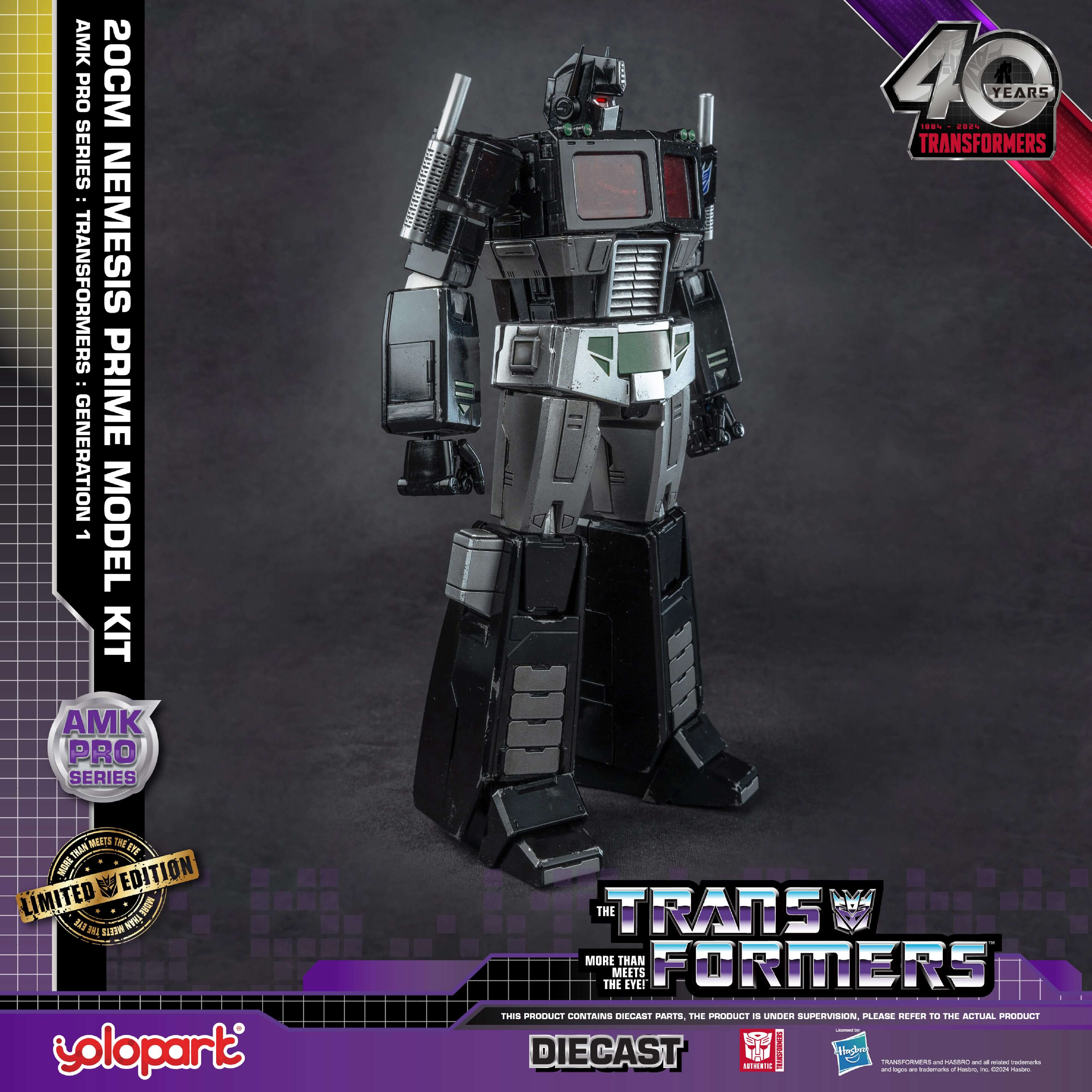 Transformers: Generation 1 - 20cm Nemesis Prime Model Kit - AMK PRO Series