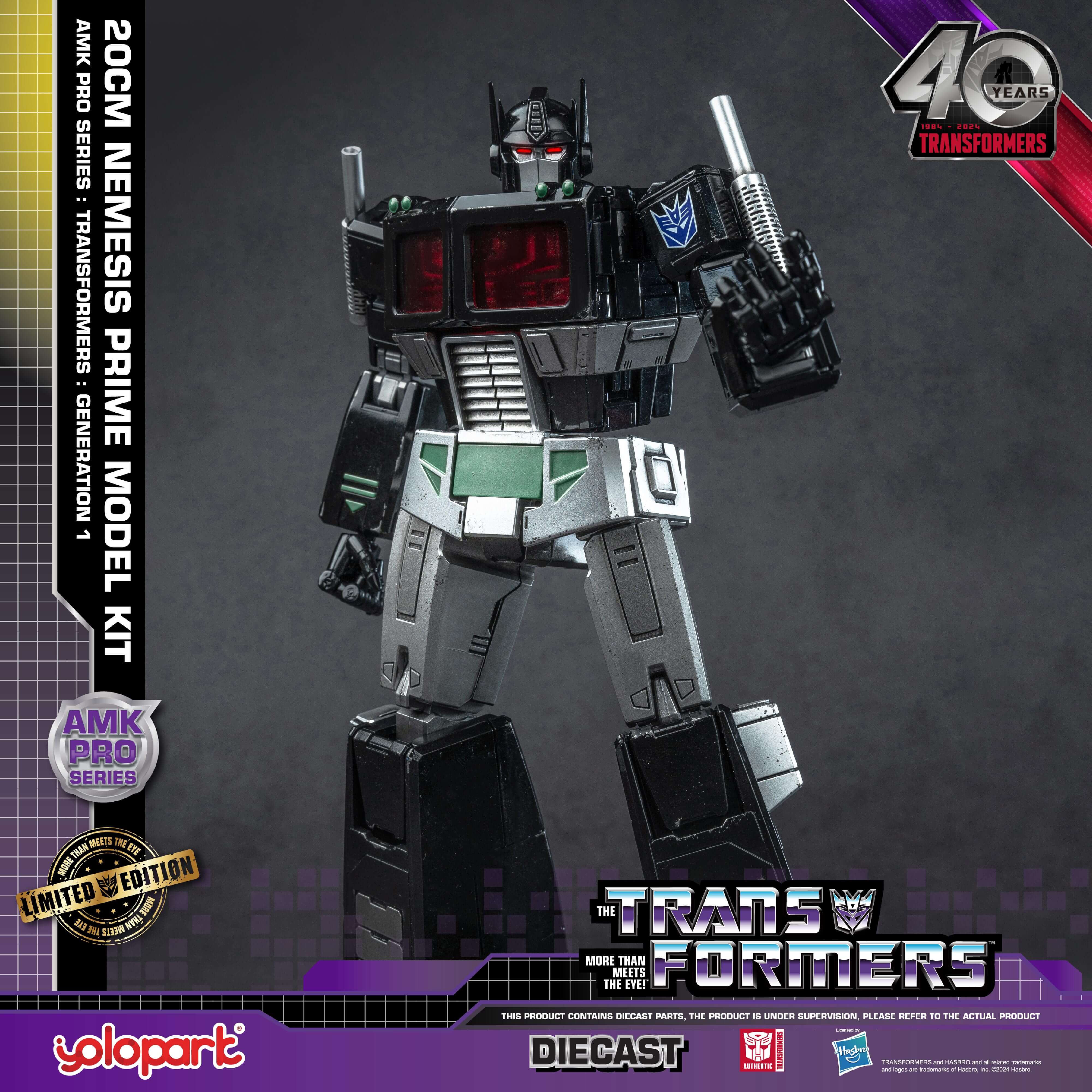 Transformers: Generation 1 - 20cm Nemesis Prime Model Kit - AMK PRO Series