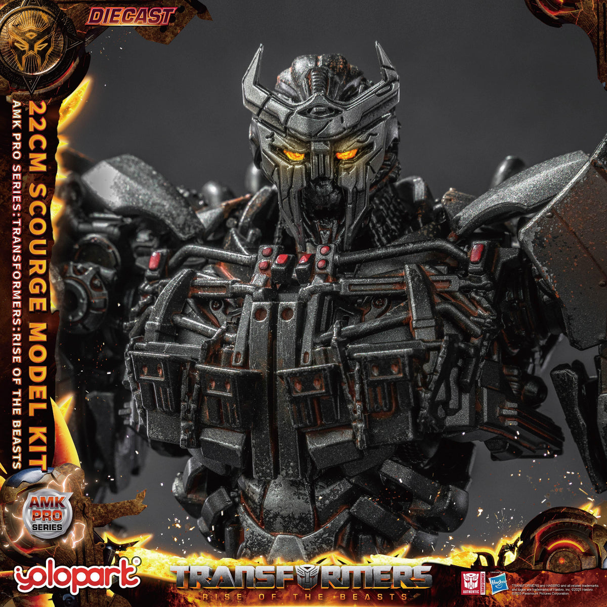Scourge Transformers Rise of the Beasts Scourge Action Figure - Diecast, LED