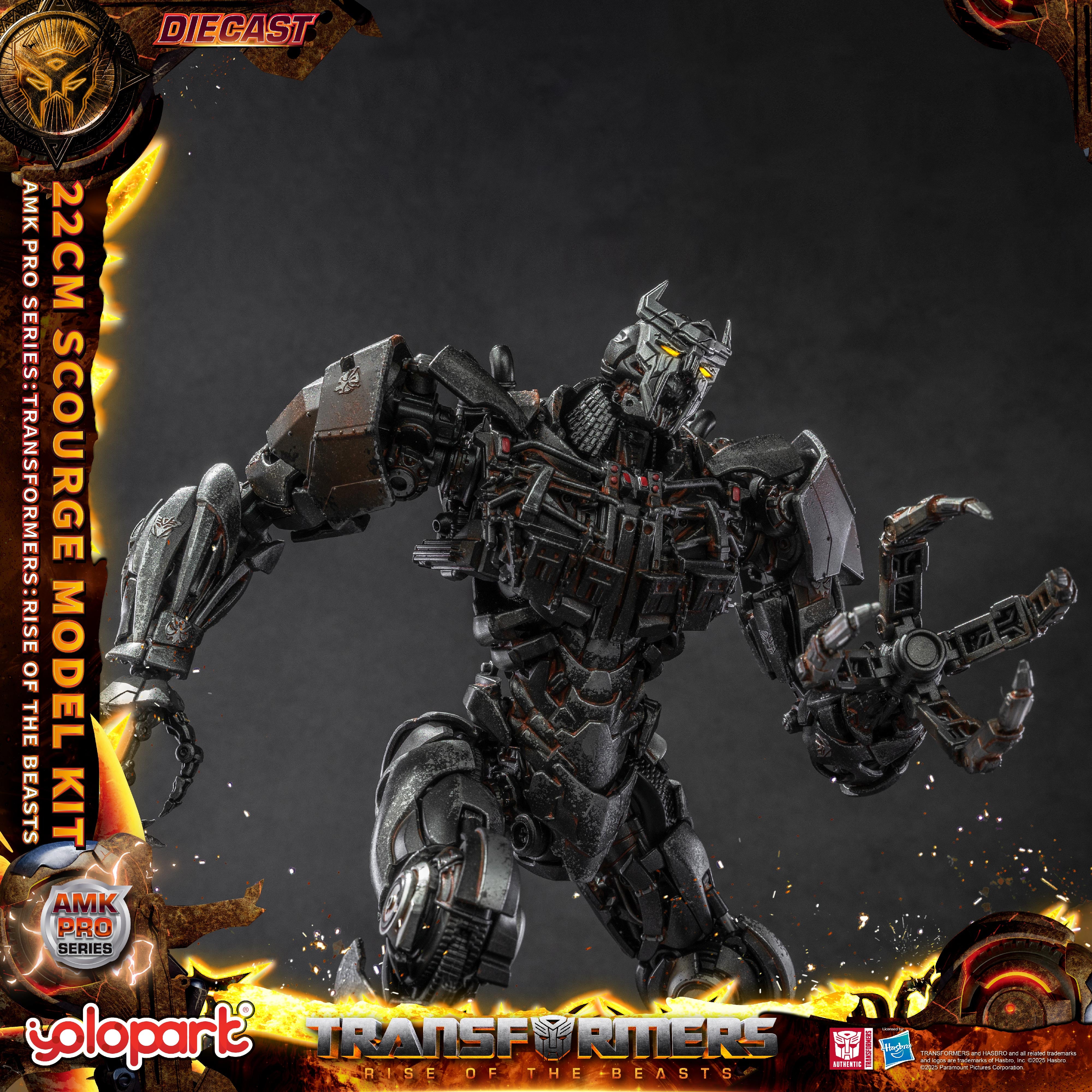 Transformers: Rise of the Beasts - 22cm Scourge Model Kit - AMK PRO Series - Yolopark