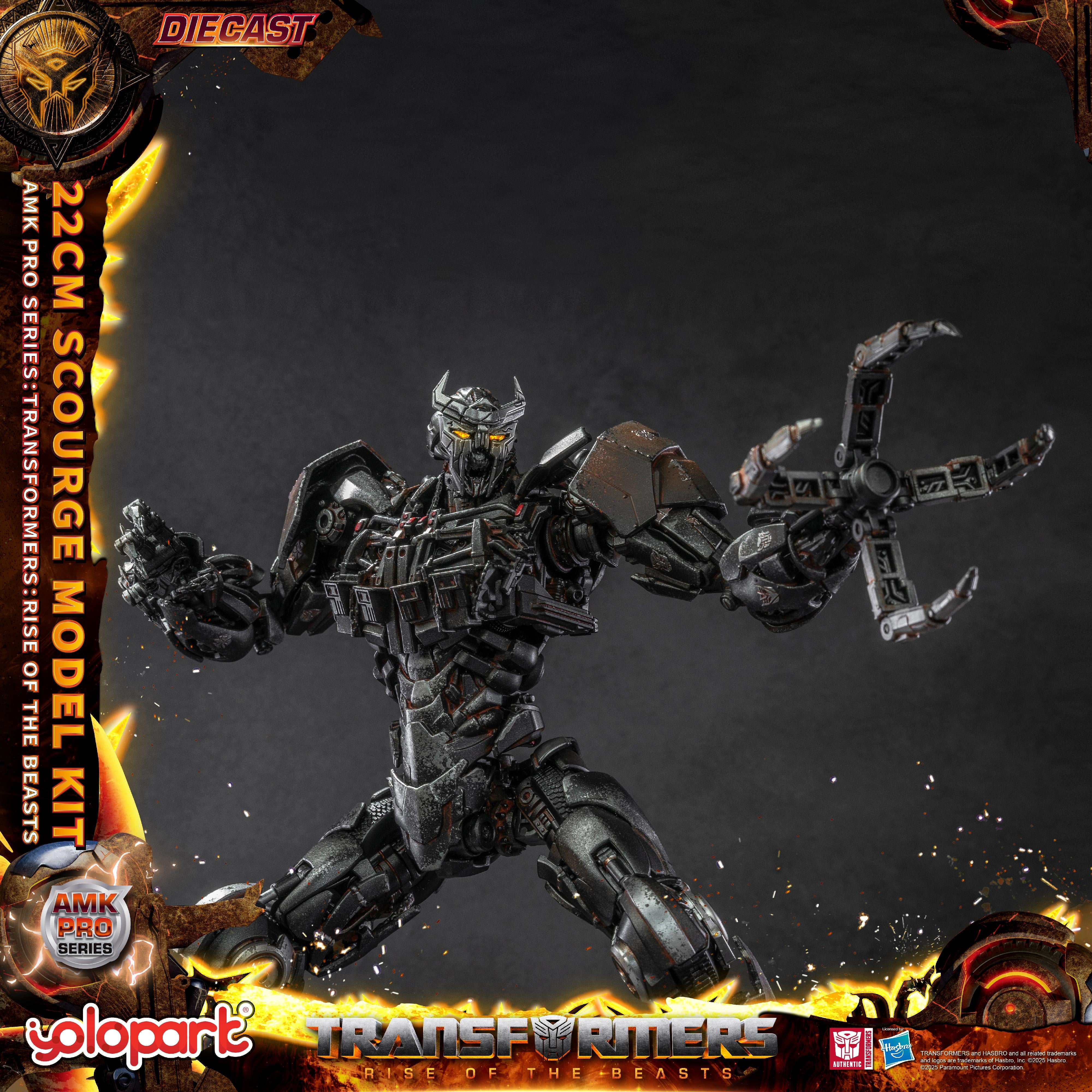 Transformers: Rise of the Beasts - 22cm Scourge Model Kit - AMK PRO Series - Yolopark