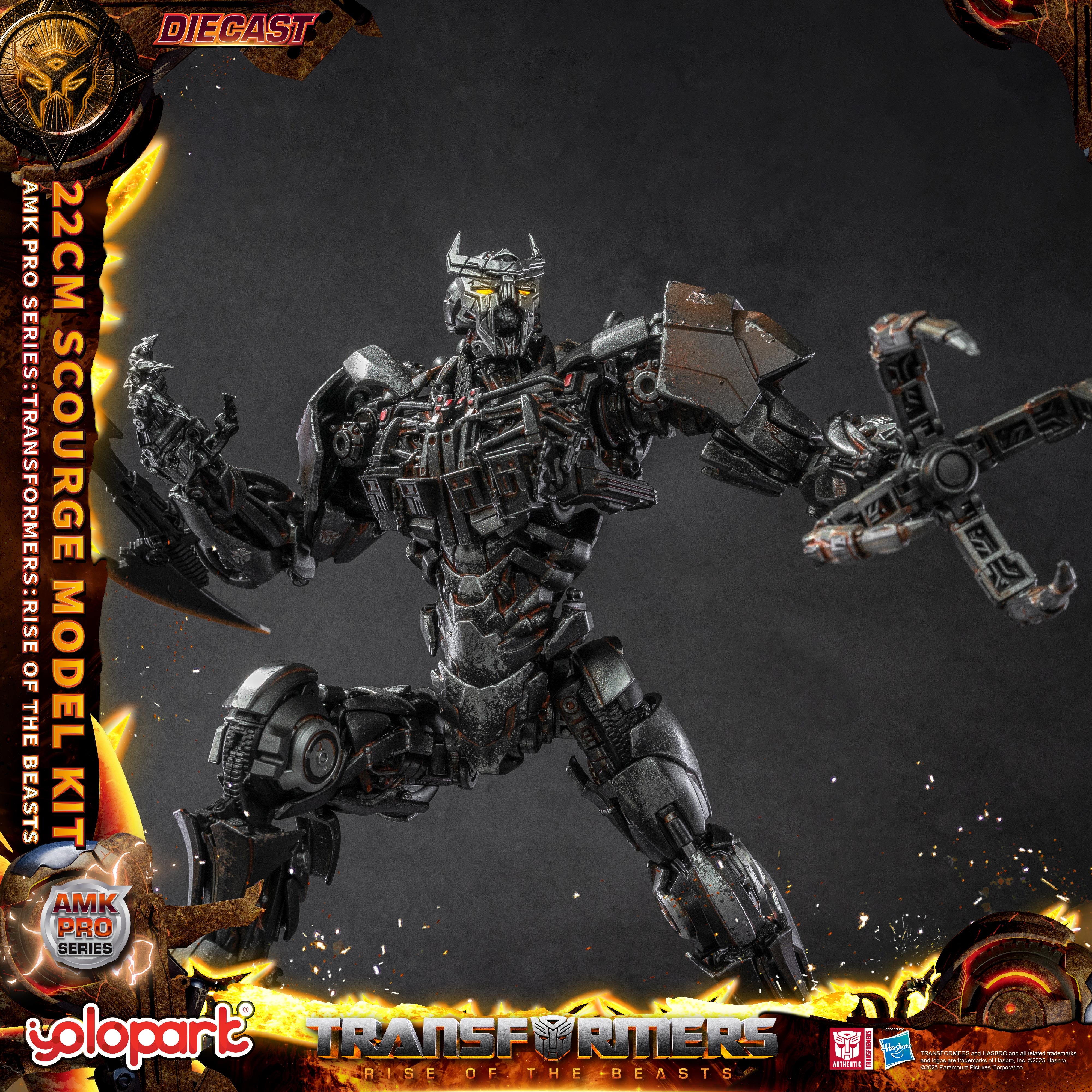 Transformers: Rise of the Beasts - 22cm Scourge Model Kit - AMK PRO Series - Yolopark