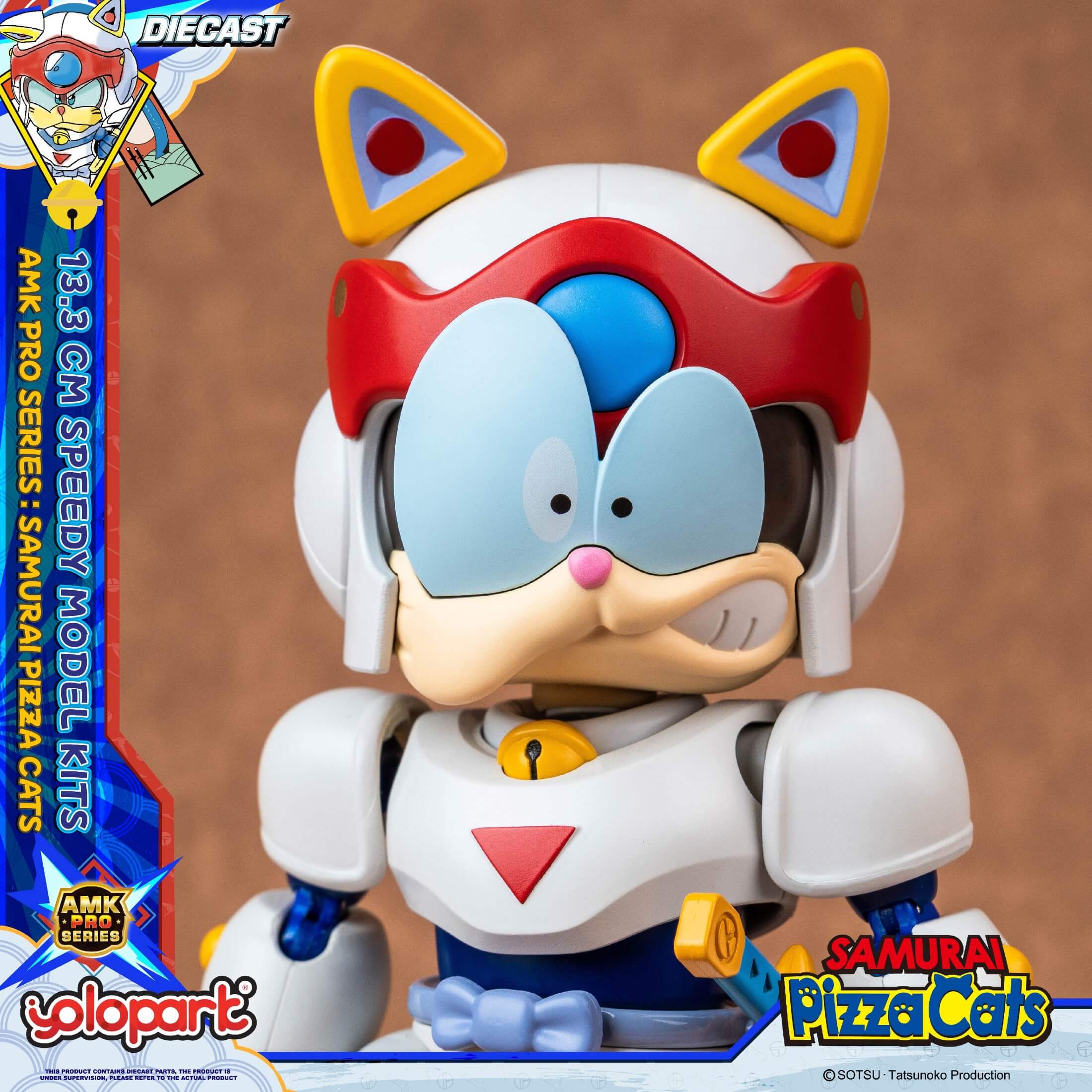 Samurai Pizza Cats - 13.3 cm Speedy Model Kit - AMK PRO Series