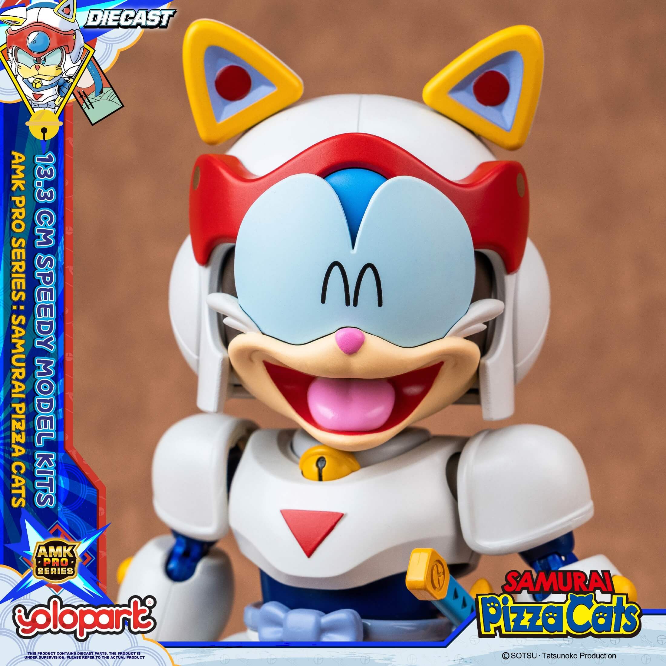 Samurai Pizza Cats - 13.3 cm Speedy Model Kit - AMK PRO Series