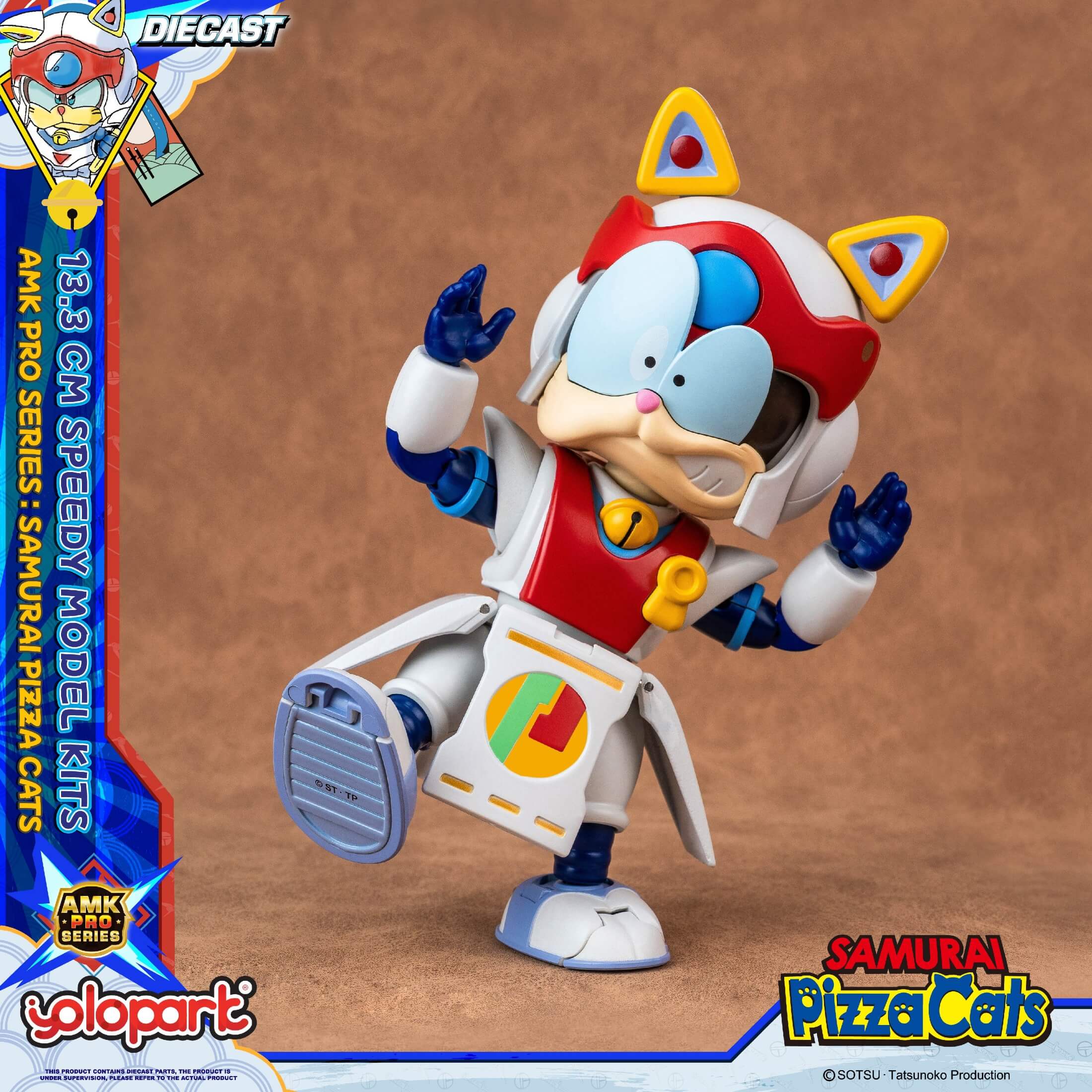 Samurai Pizza Cats - 13.3 cm Speedy Model Kit - AMK PRO Series