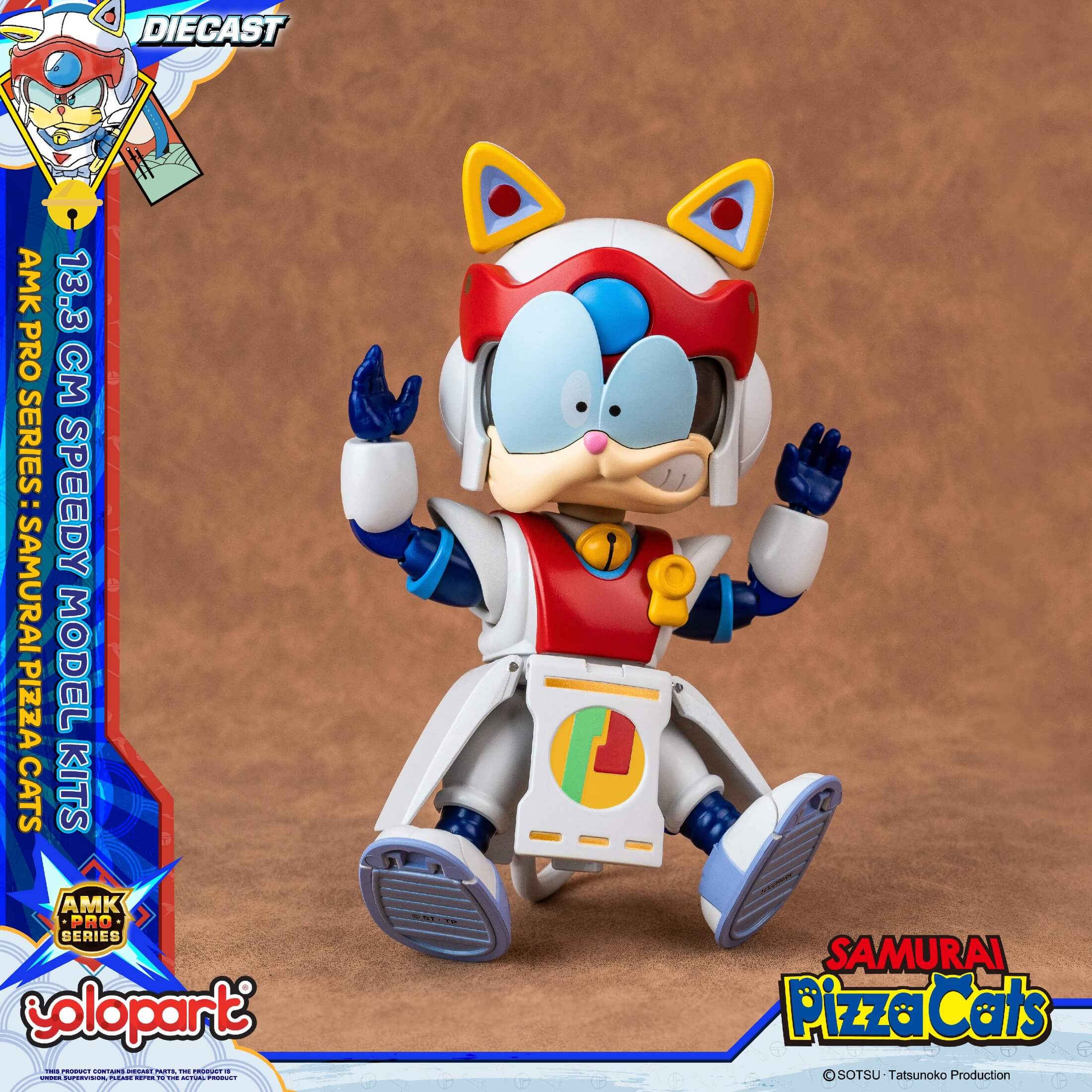 Samurai Pizza Cats - 13.3 cm Speedy Model Kit - AMK PRO Series
