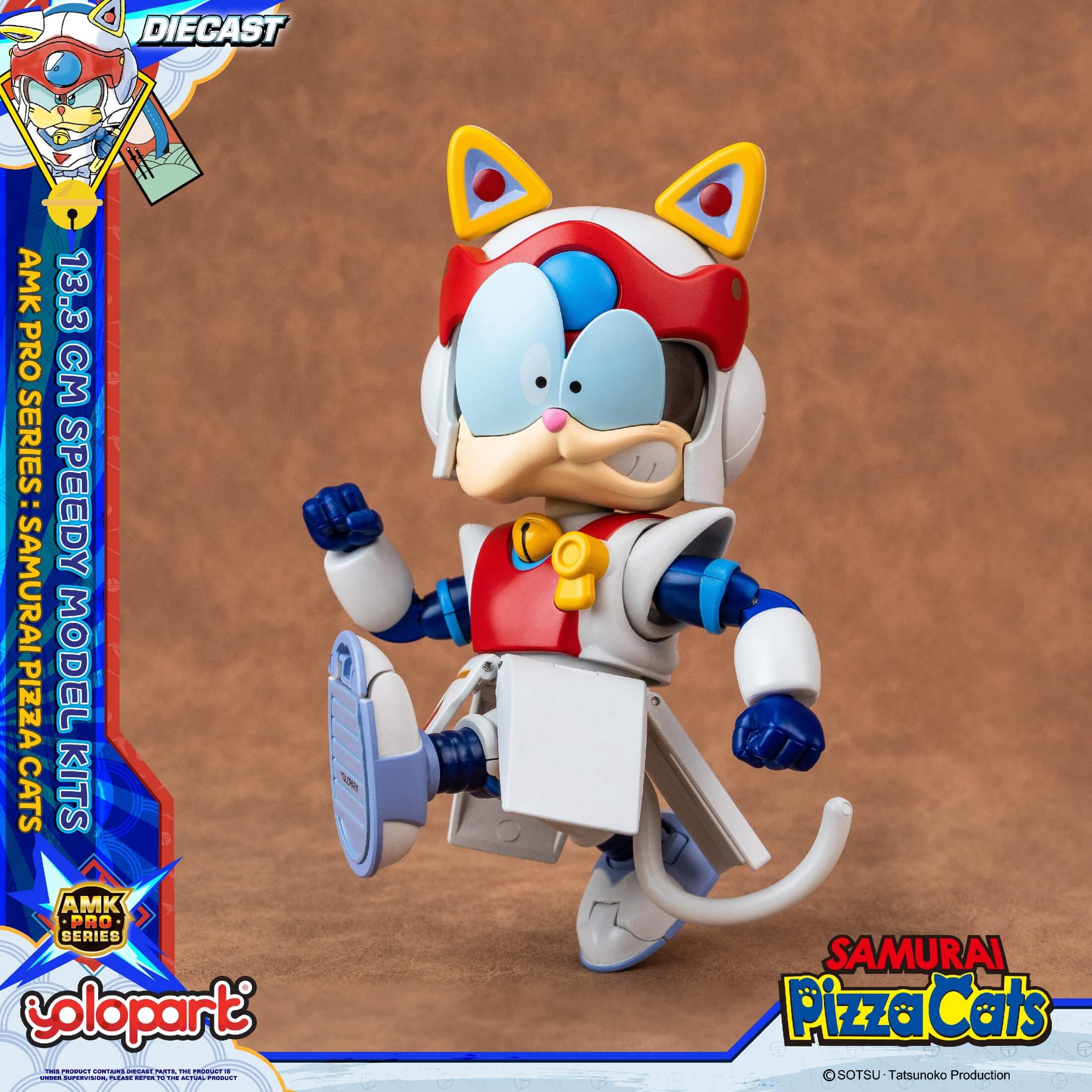 Samurai Pizza Cats - 13.3 cm Speedy Model Kit - AMK PRO Series