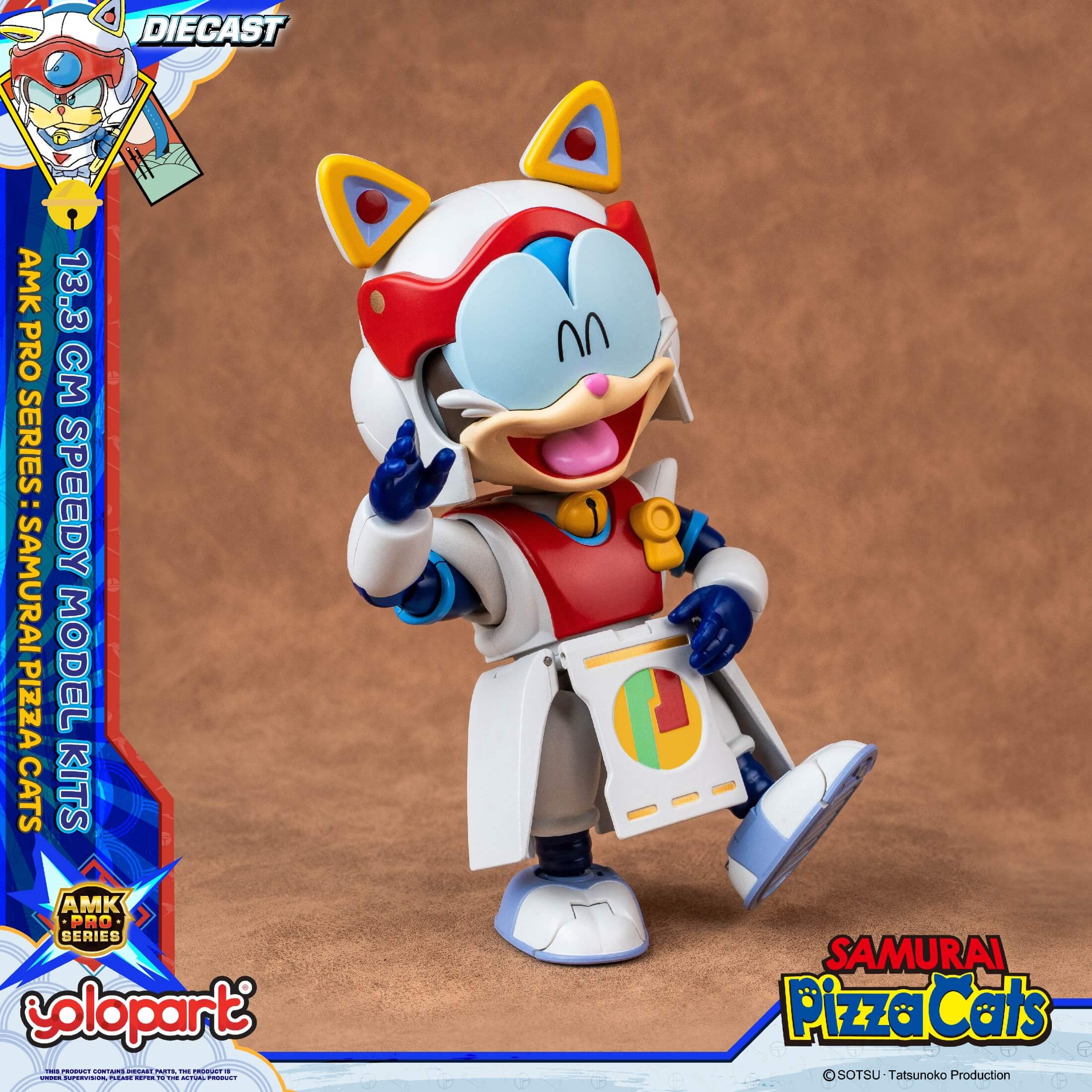Samurai Pizza Cats - 13.3 cm Speedy Model Kit - AMK PRO Series