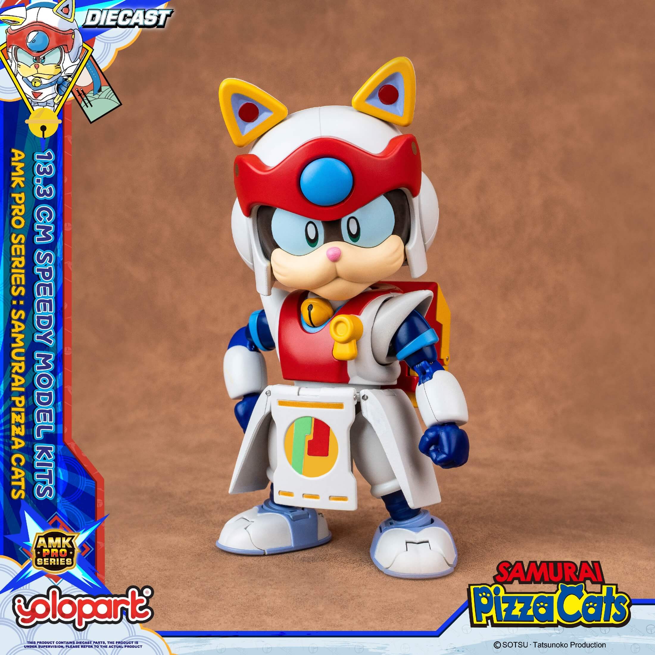 Samurai Pizza Cats - 13.3 cm Speedy Model Kit - AMK PRO Series