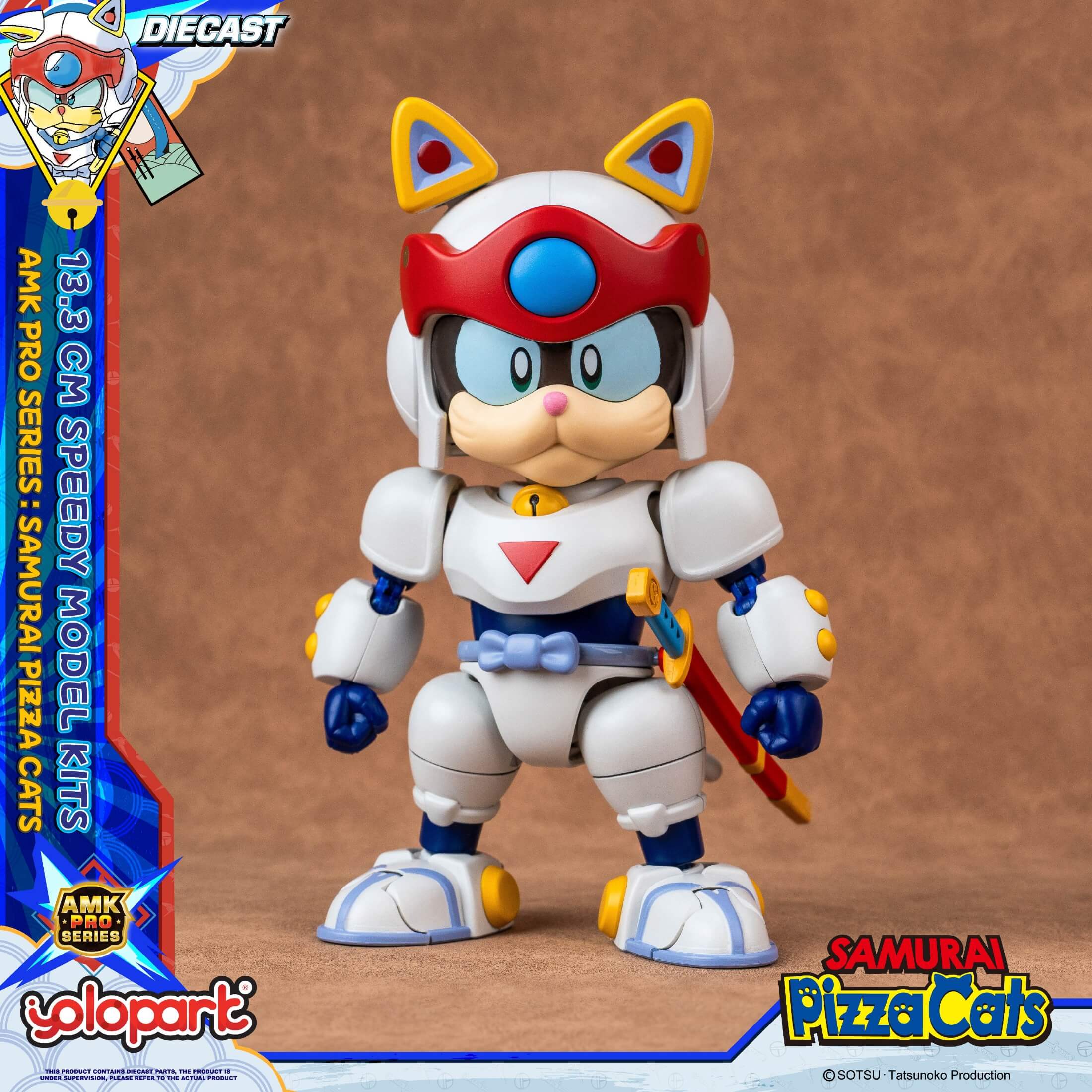 Samurai Pizza Cats - 13.3 cm Speedy Model Kit - AMK PRO Series