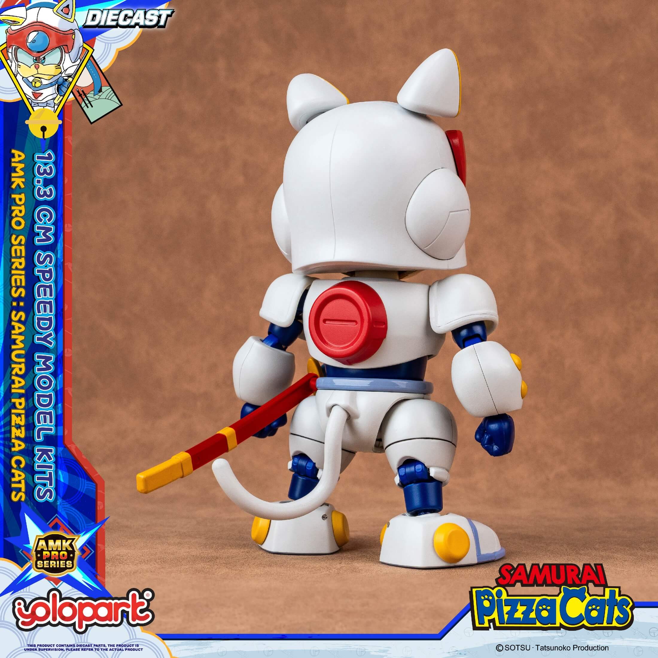 Samurai Pizza Cats - 13.3 cm Speedy Model Kit - AMK PRO Series