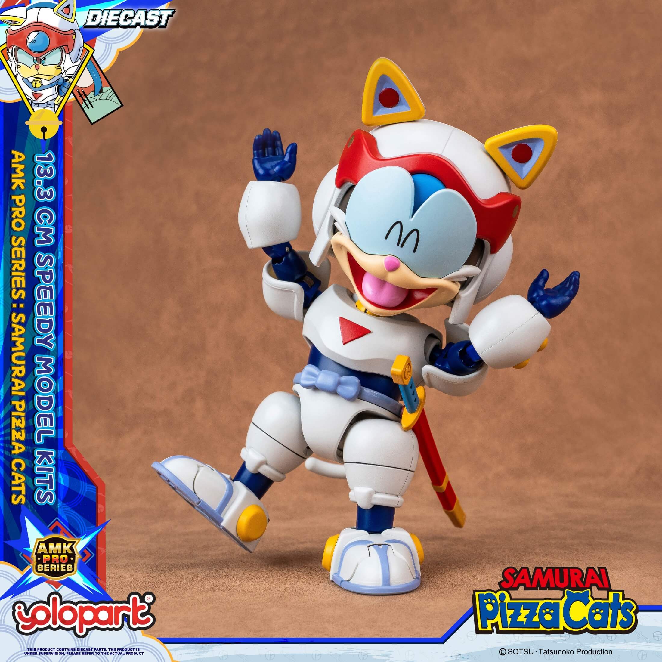 Samurai Pizza Cats - 13.3 cm Speedy Model Kit - AMK PRO Series