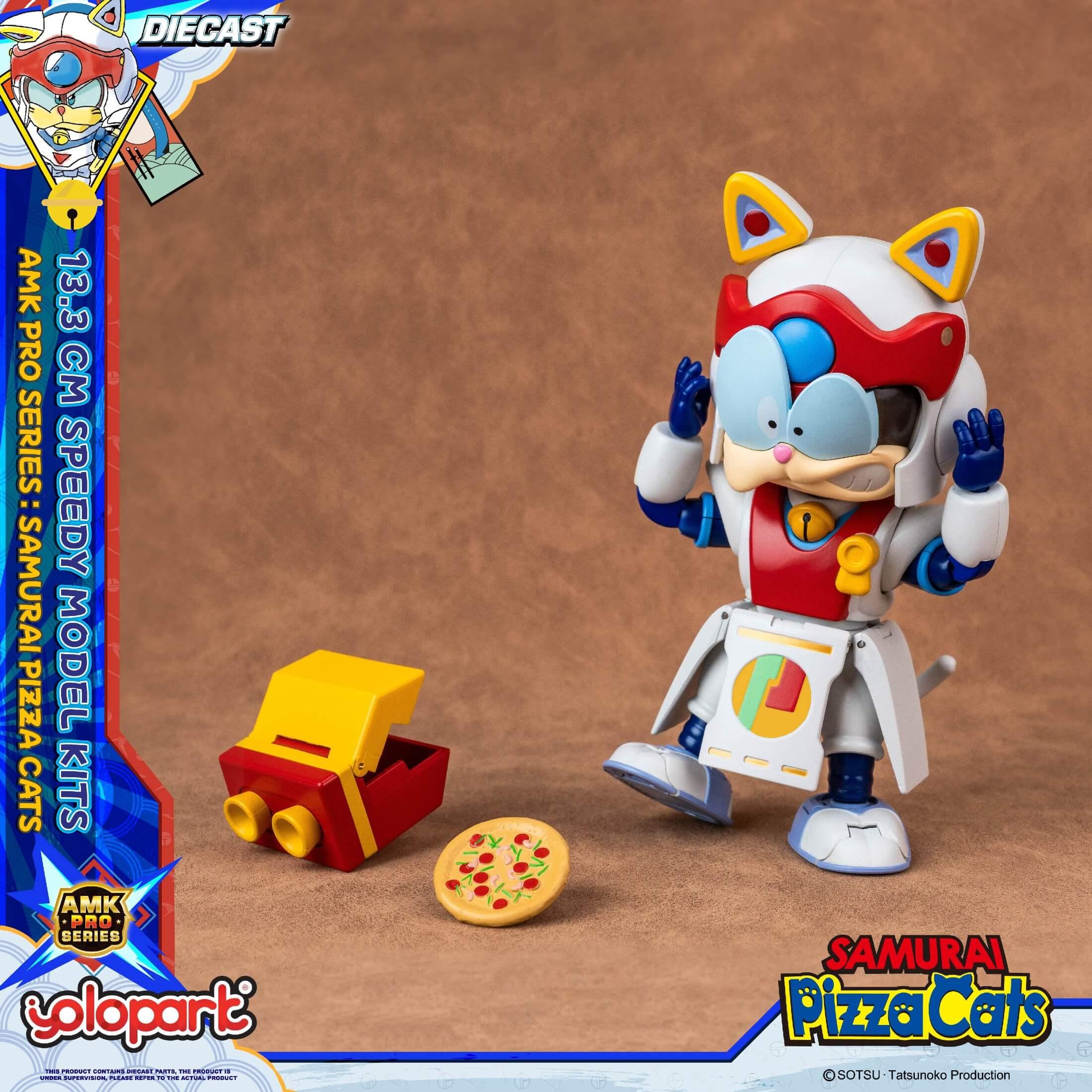 Samurai Pizza Cats Speedy AMK Pro Model Kit | YOLOPARK
