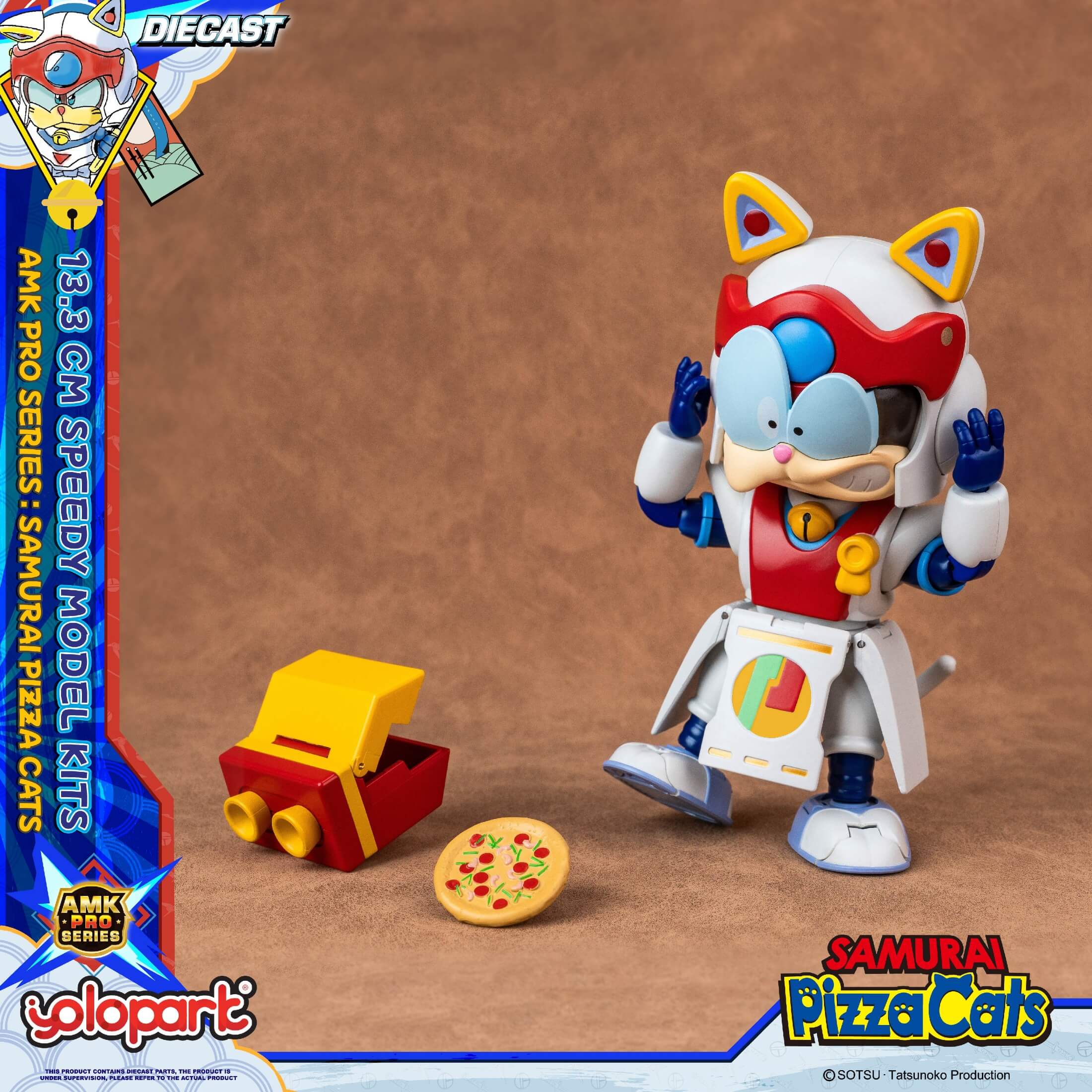 Samurai Pizza Cats - 13.3 cm Speedy Model Kit - AMK PRO Series