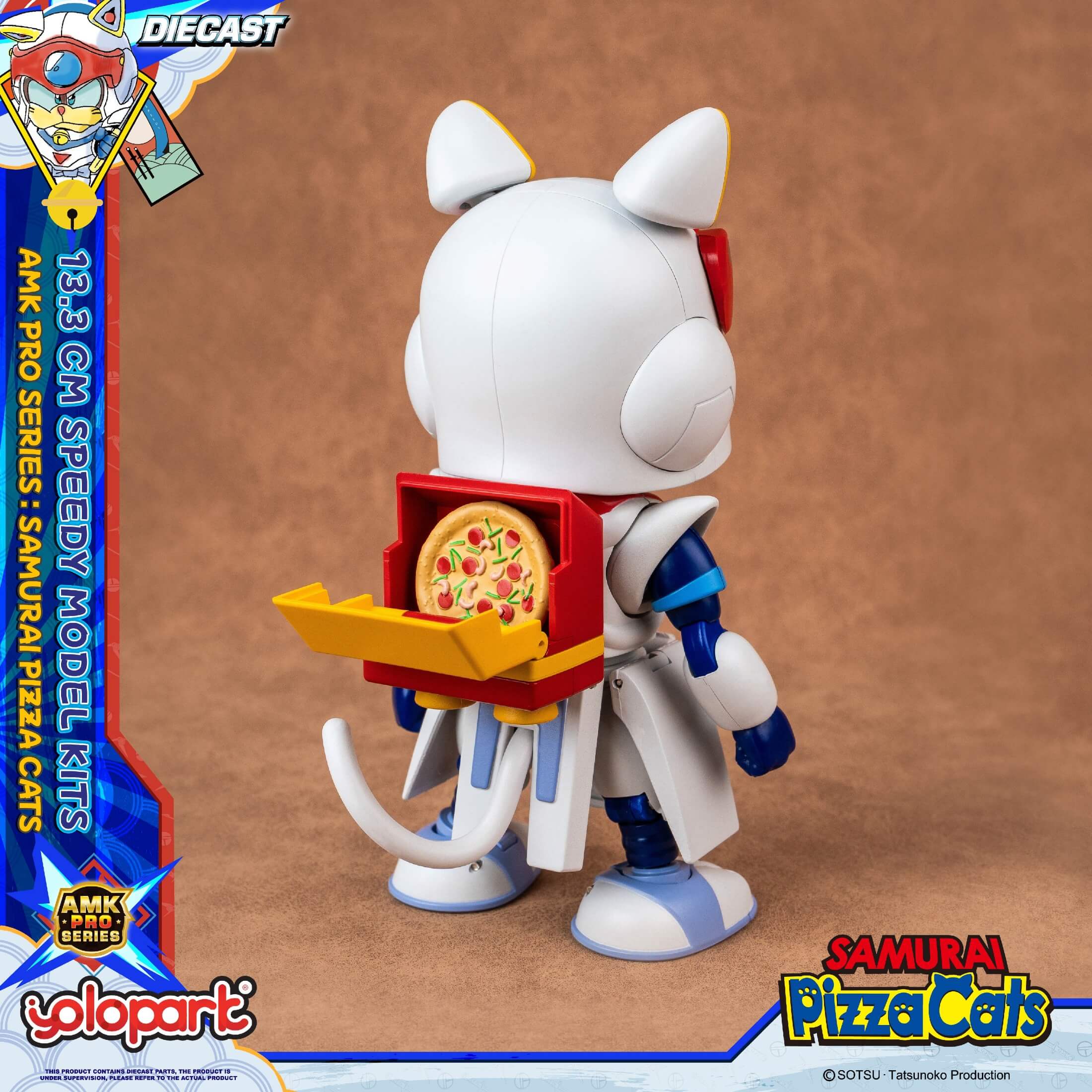 Samurai Pizza Cats - 13.3 cm Speedy Model Kit - AMK PRO Series