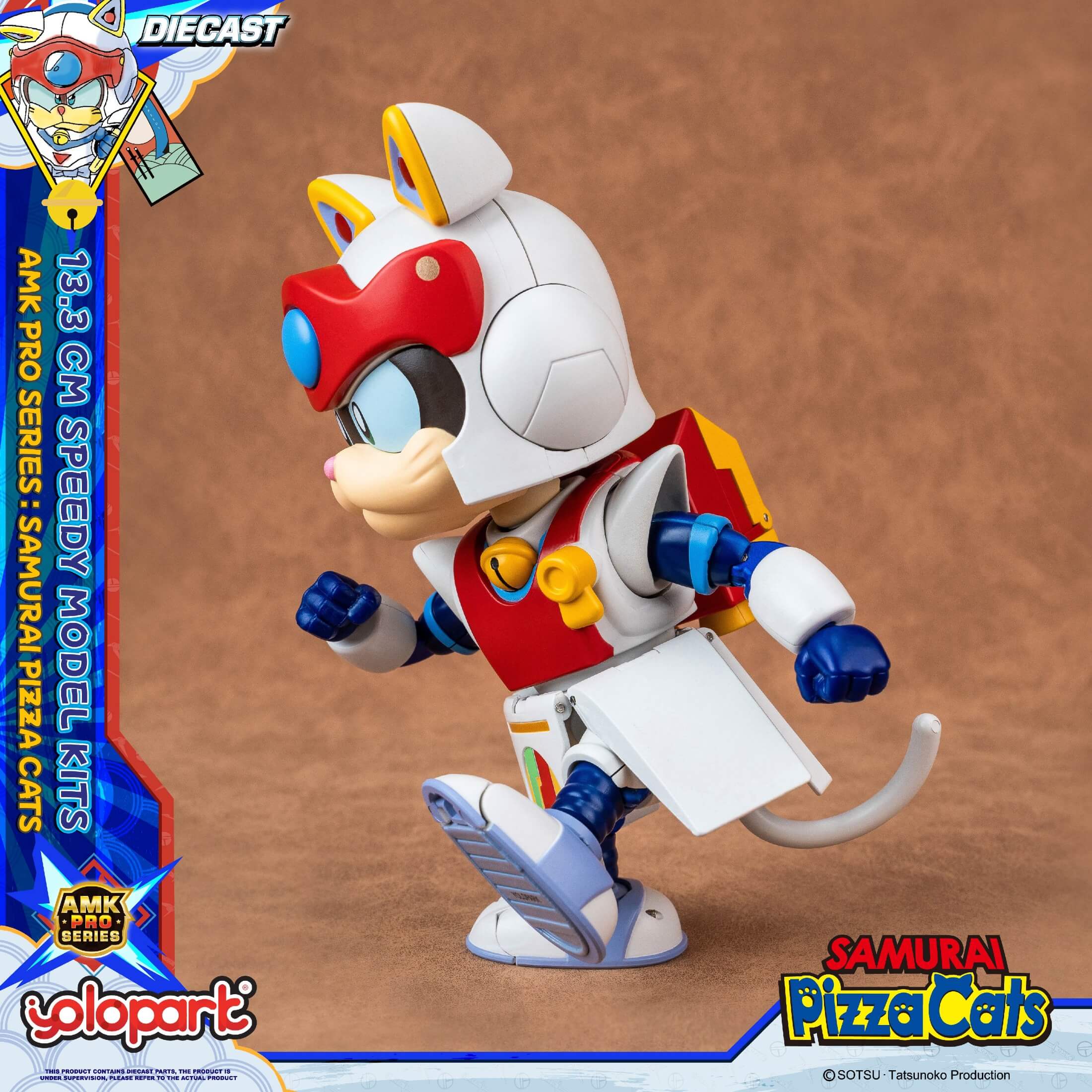 Samurai Pizza Cats - 13.3 cm Speedy Model Kit - AMK PRO Series