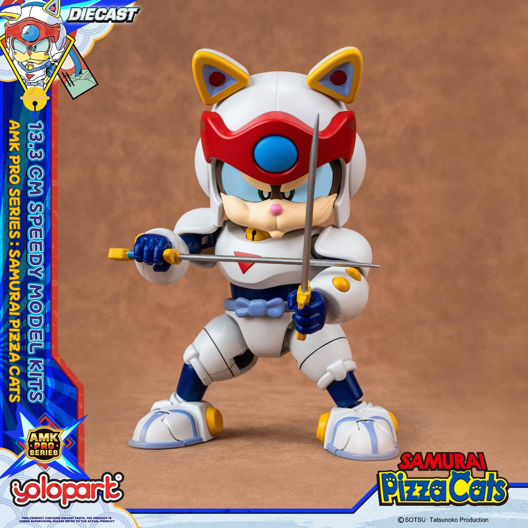 Samurai Pizza Cats - 13.3 cm Speedy Model Kit - AMK PRO Series