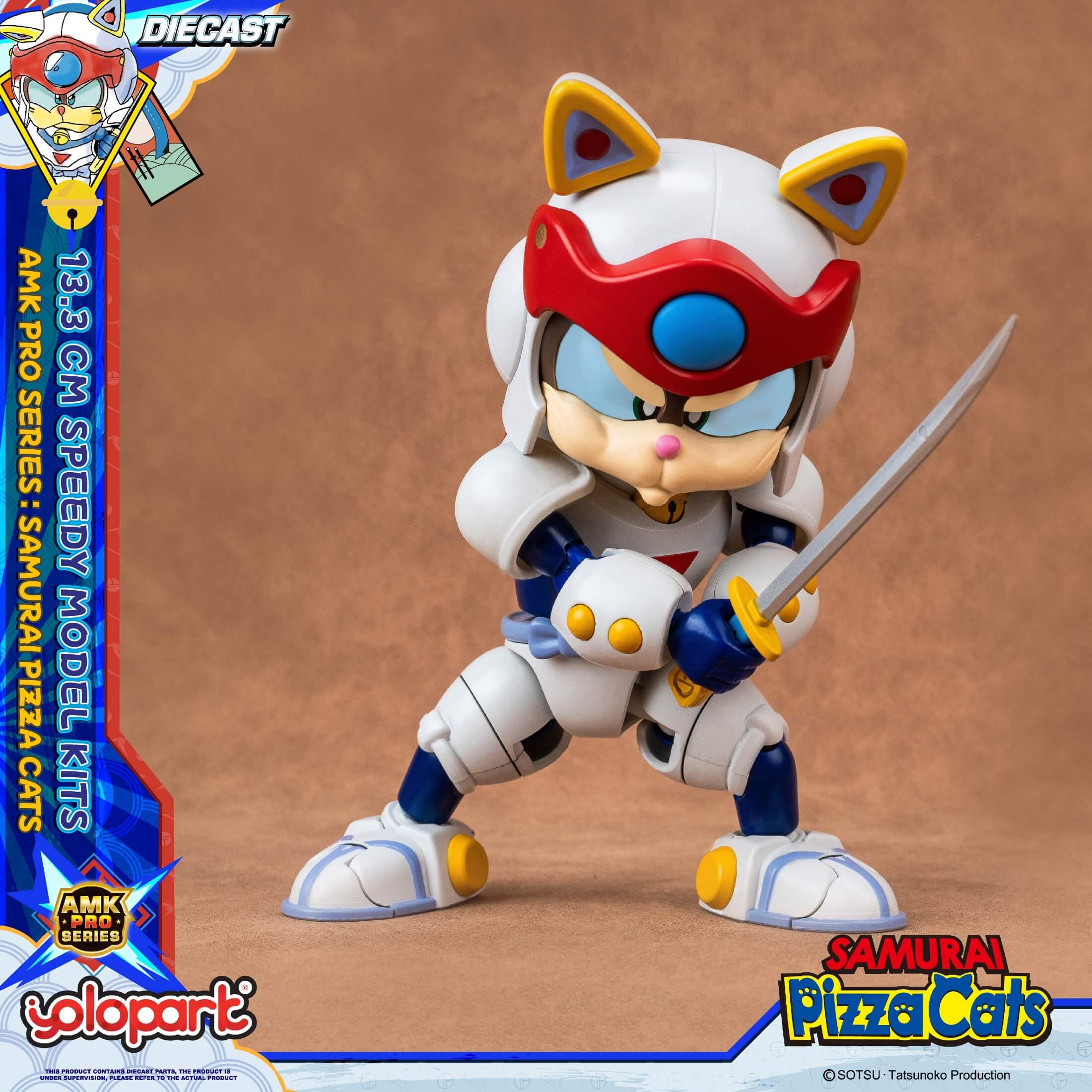 Samurai Pizza Cats - 13.3 cm Speedy Model Kit - AMK PRO Series