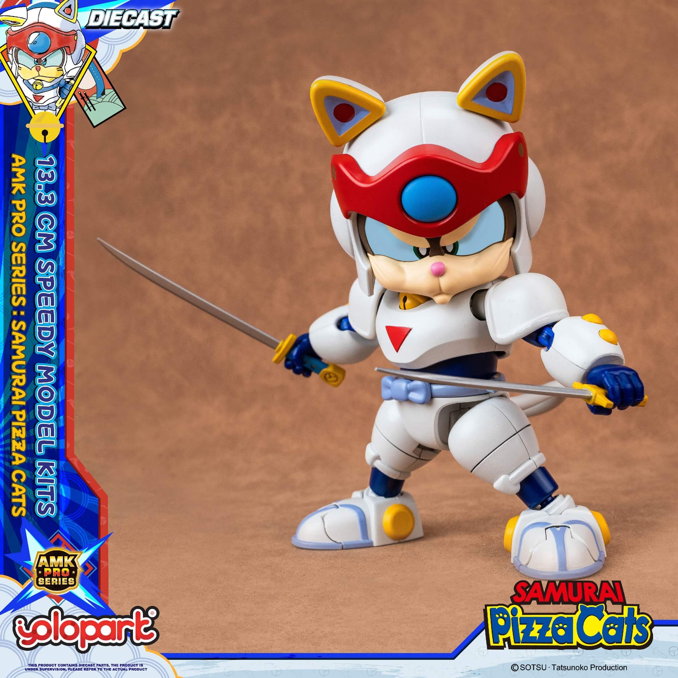 Samurai Pizza Cats - 13.3 cm Speedy Model Kit - AMK PRO Series