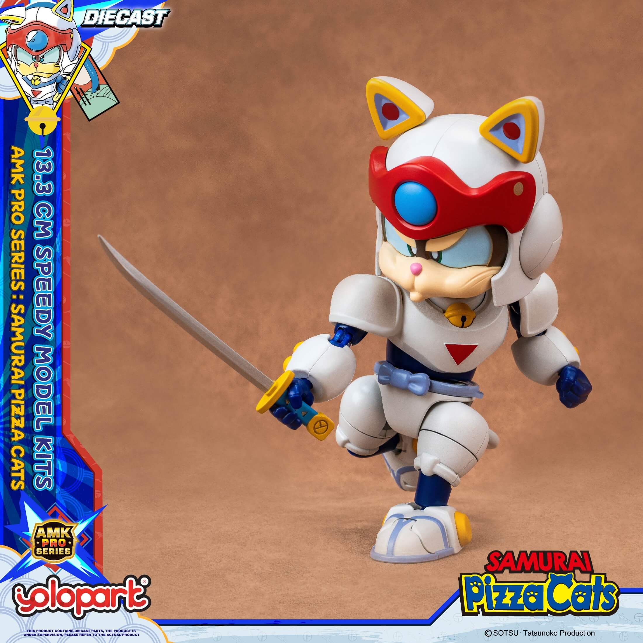 Samurai Pizza Cats - 13.3 cm Speedy Model Kit - AMK PRO Series