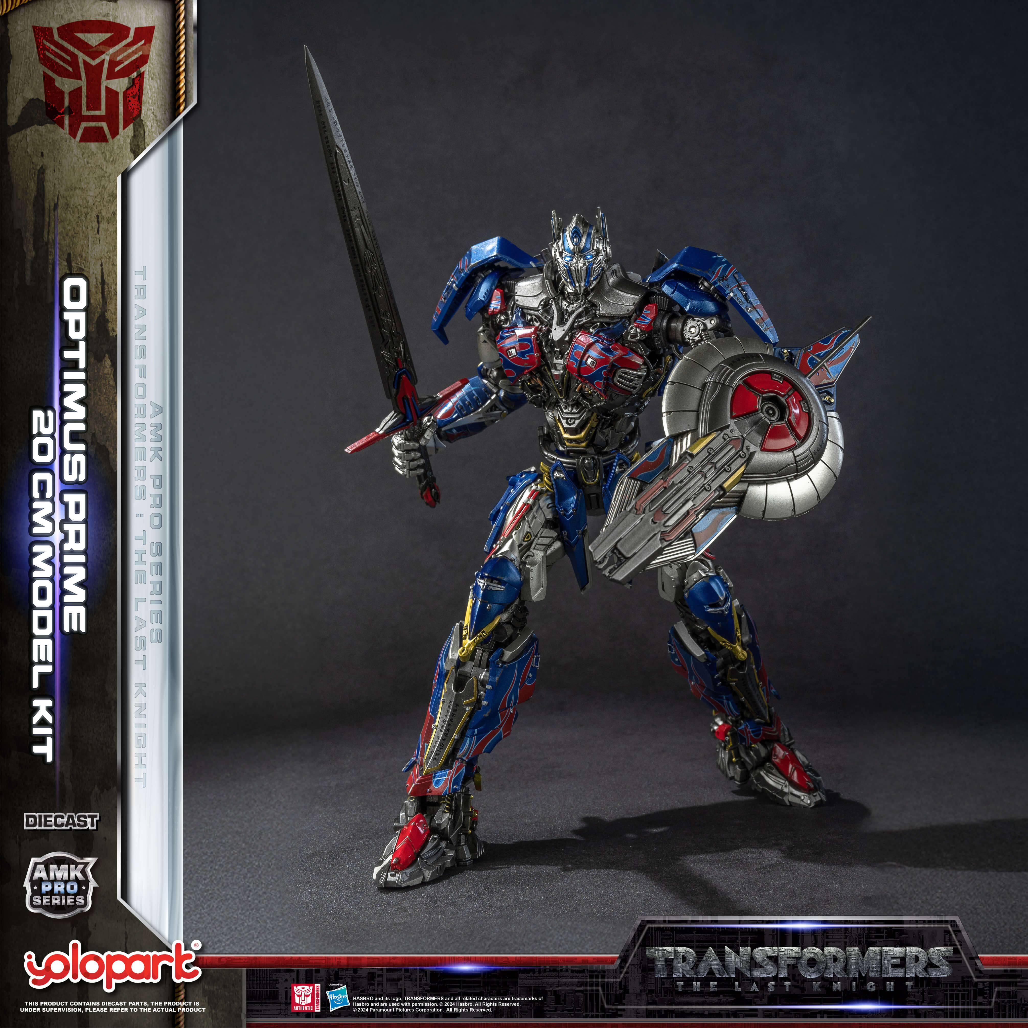 Transformers The Last Knight - 20cm Optimus Prime Model Kit - AMK PRO Series