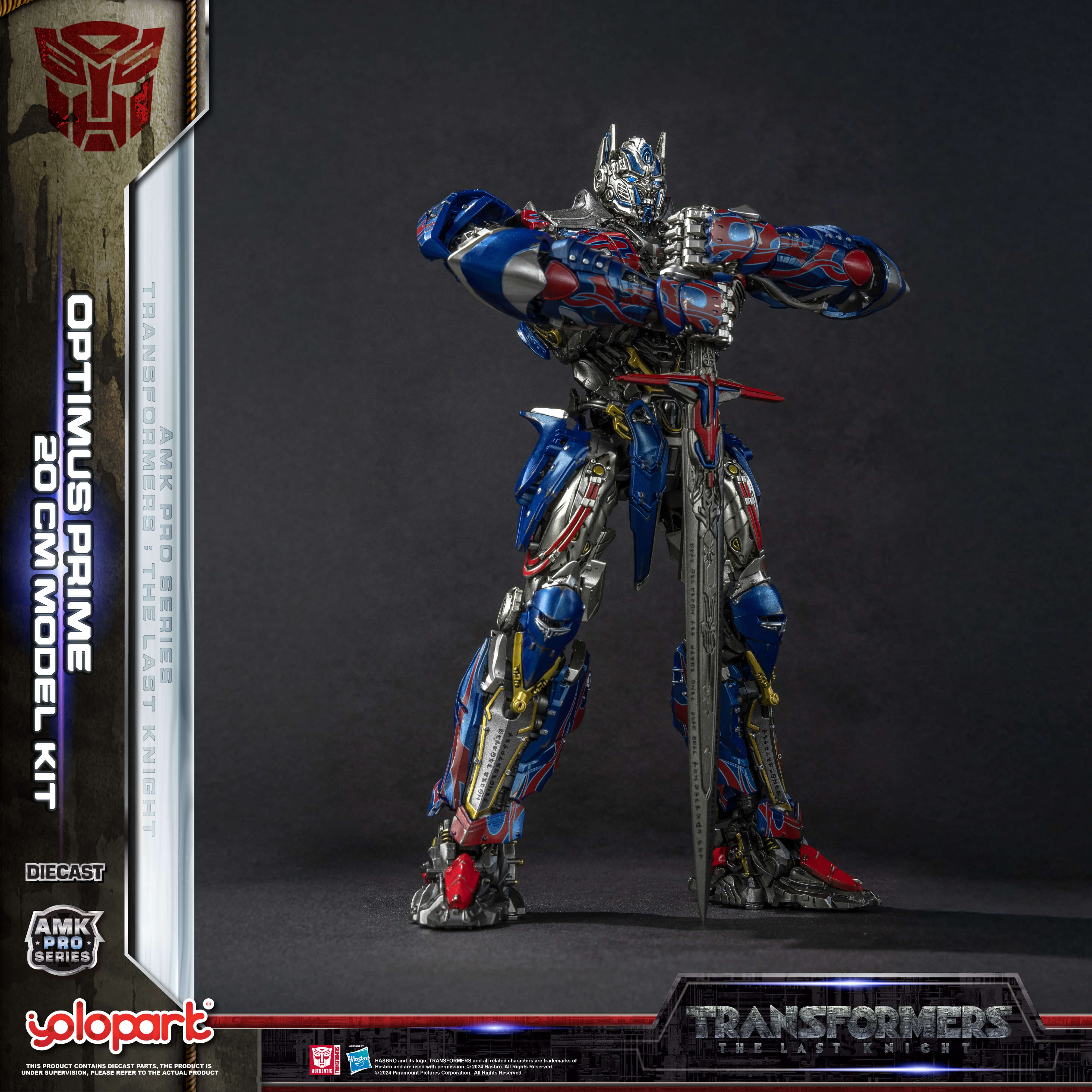 Transformers The Last Knight - 20cm Optimus Prime Model Kit - AMK PRO Series