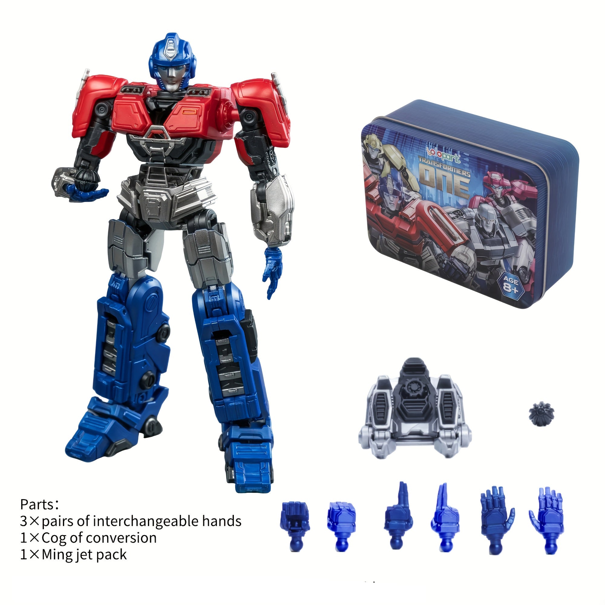 Transformers ONE - Cog-Less Mode 4-Pack Pre-assembled Toy - AMK Series (Optimus Prime, Megatron, Elita-1, Bumblebee)