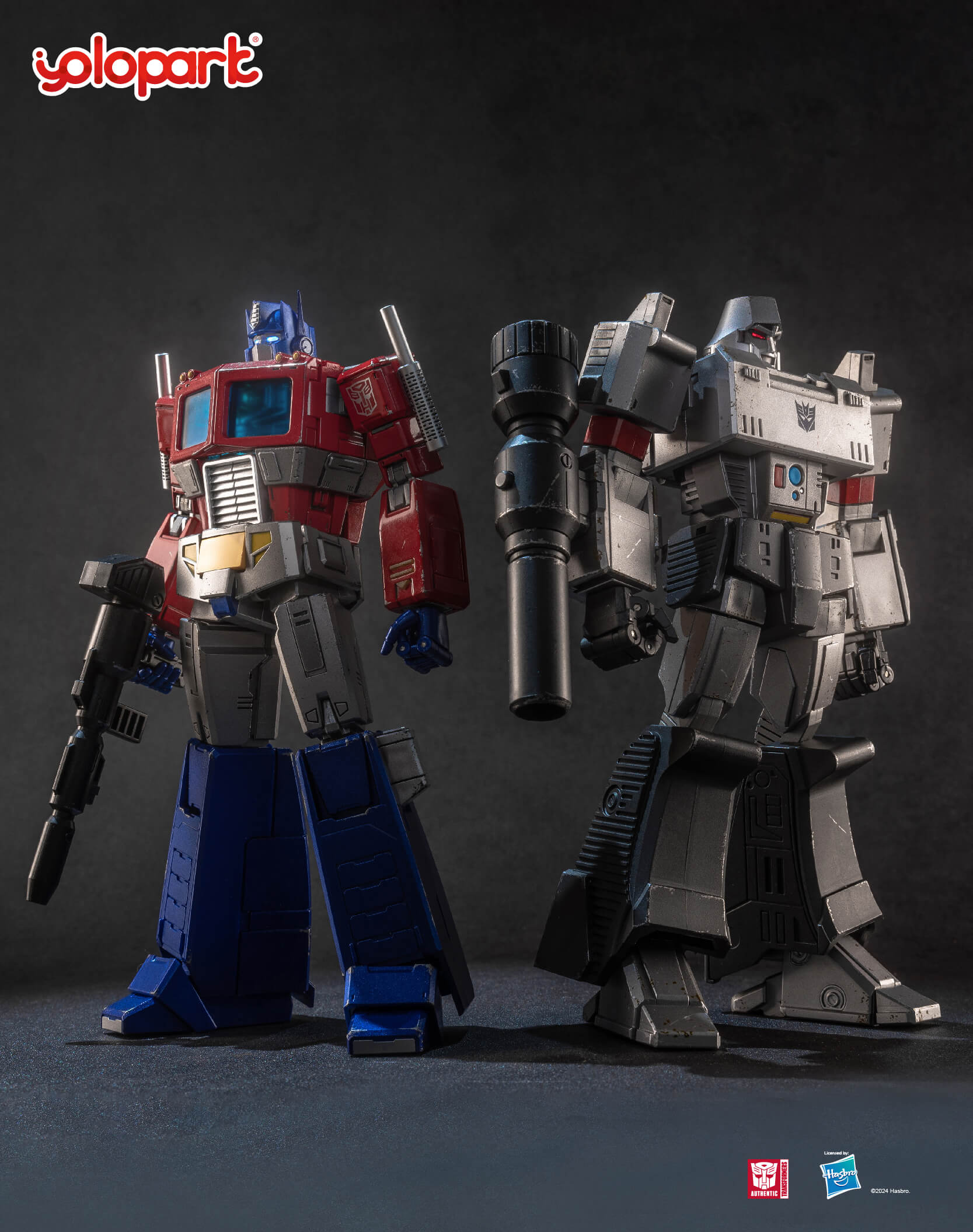 Transfomer G1 Optimus Prime and Megatron from AMK PRO Series