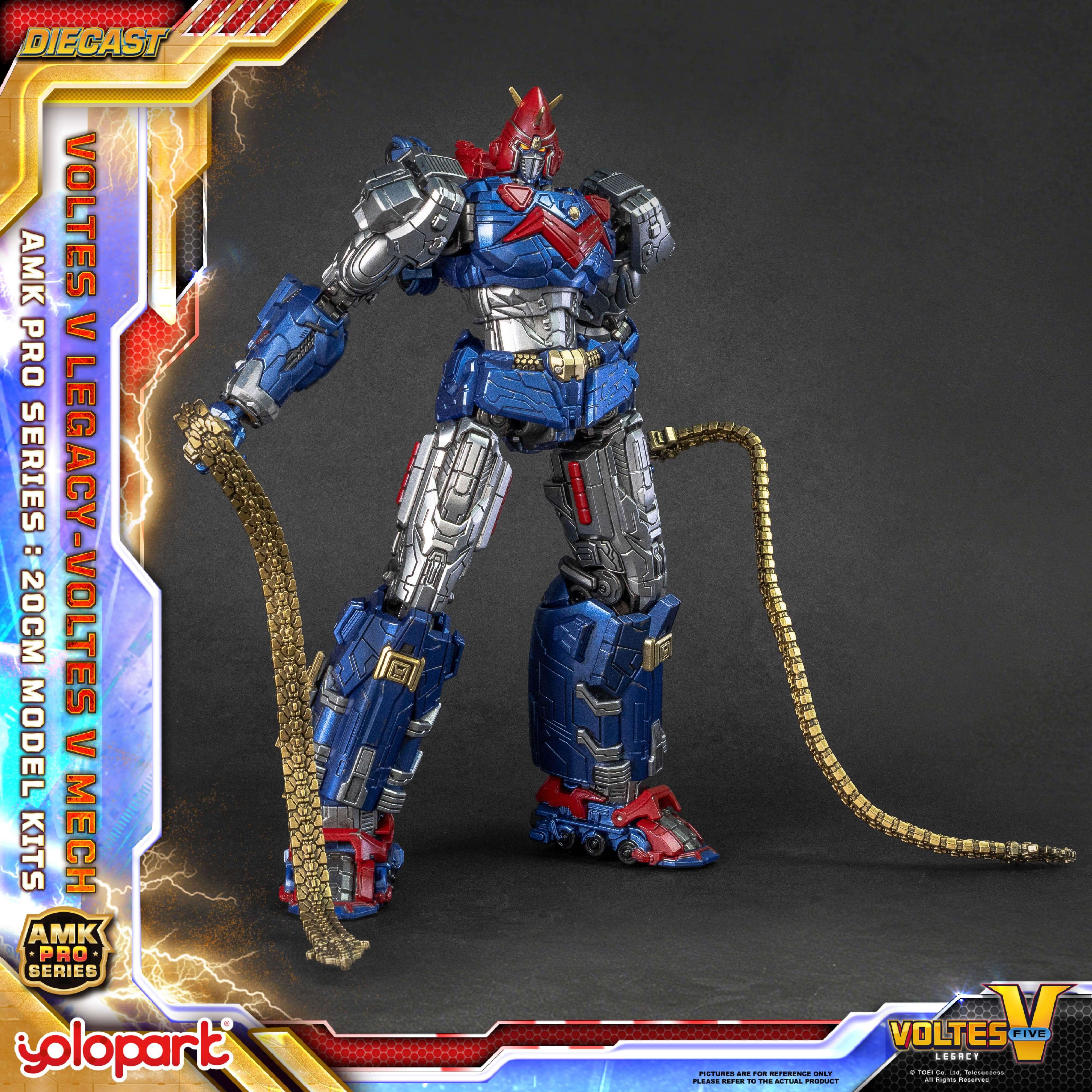 Yolopark AMK PRO ボルテスV レガシー ボルテス V レガシー版 Voltes V: Legacy - 20cm Voltes V Mech Model Kit - AMK PRO Series