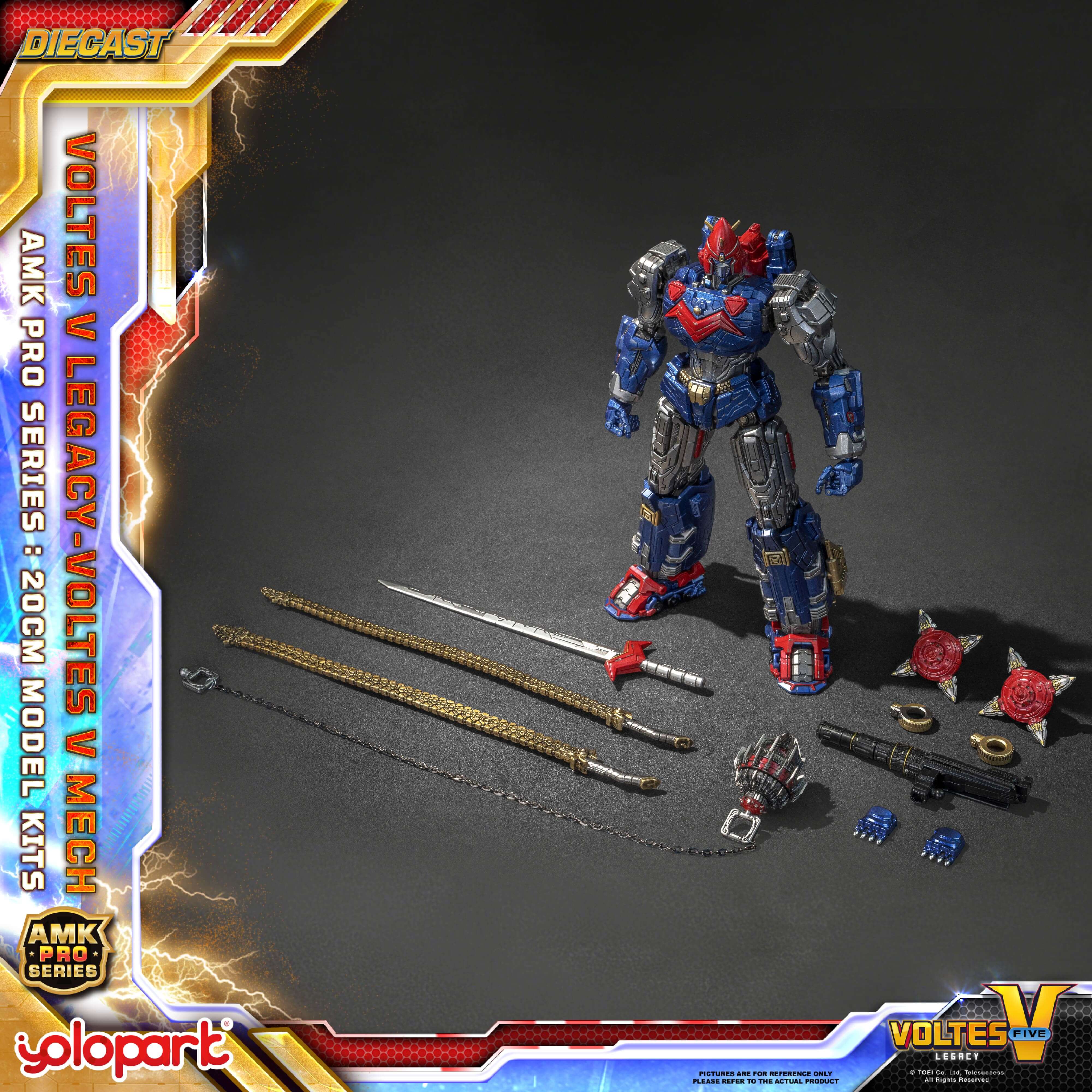 Voltes V: Legacy - 20cm Voltes V Mech Model Kit - AMK PRO Series