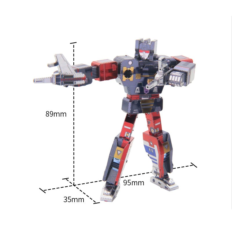 Transformers: Generation 1 - 24cm Soundwave and the Decepticon Mini-Cassettes 3D Metal Puzzle Model Kit